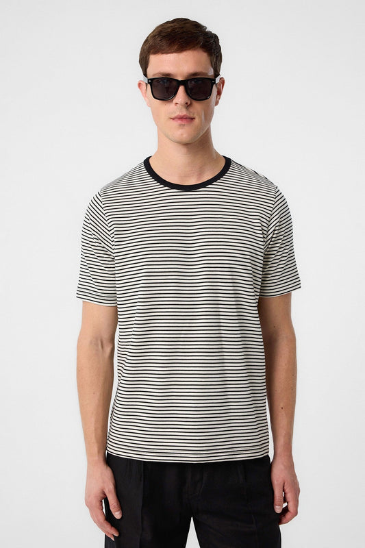 Antioch Regular Fit Striped Men's T-Shirt