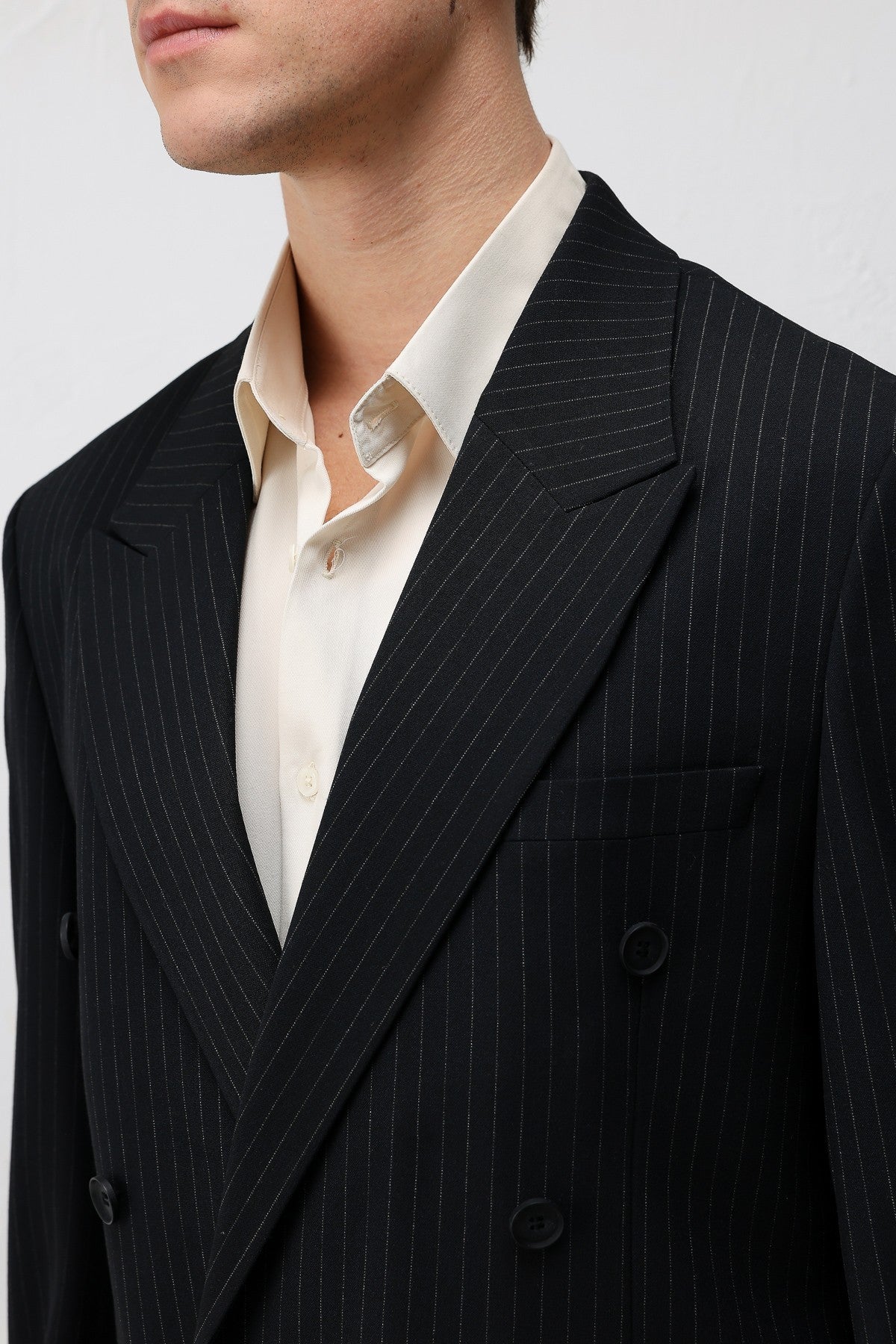Relaxed-Fit Striped Men's Suit