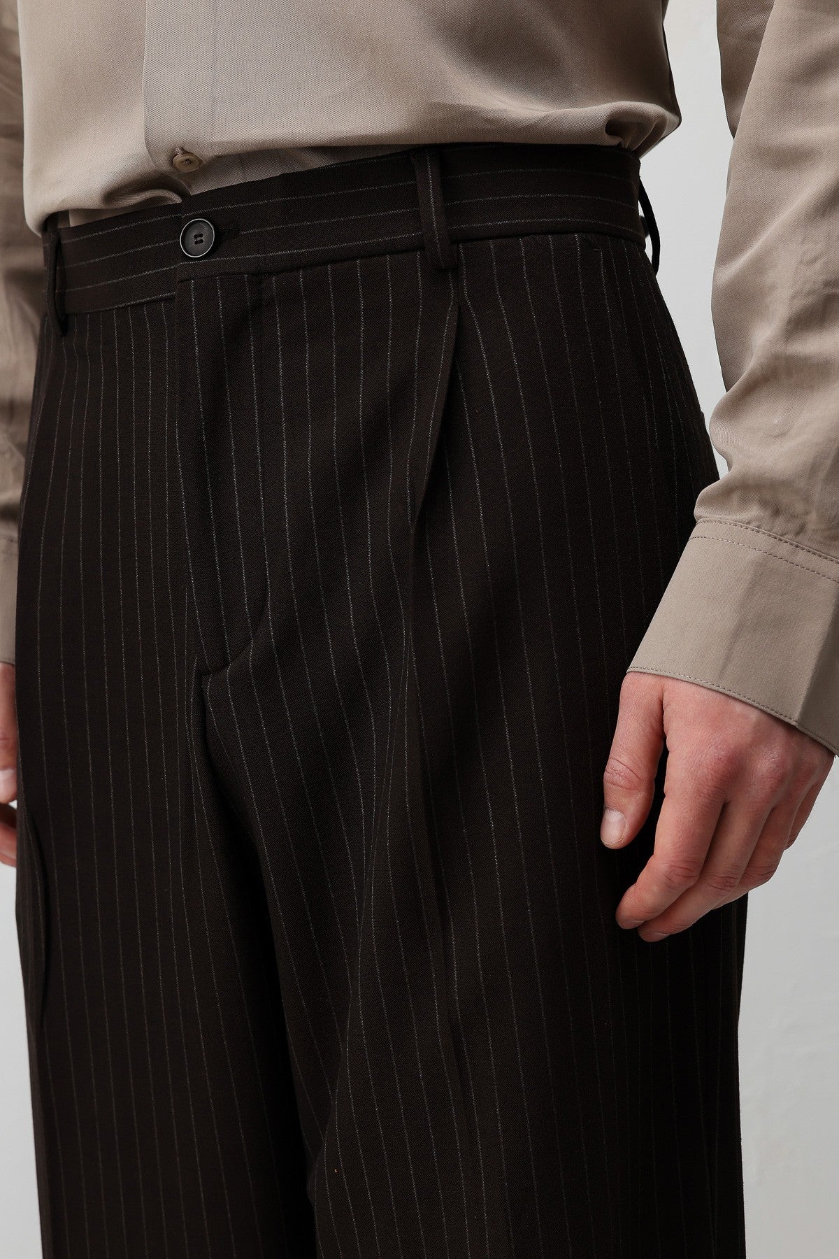 Relaxed-Fit Striped Men's Suit