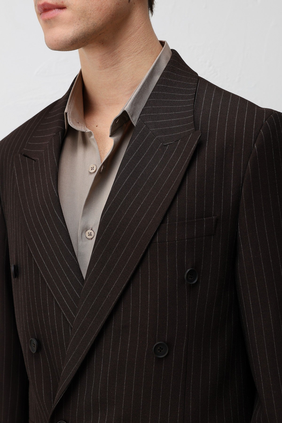 Relaxed-Fit Striped Men's Suit