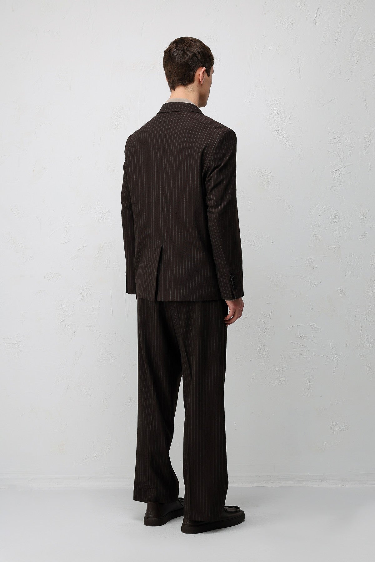 Relaxed-Fit Striped Men's Suit