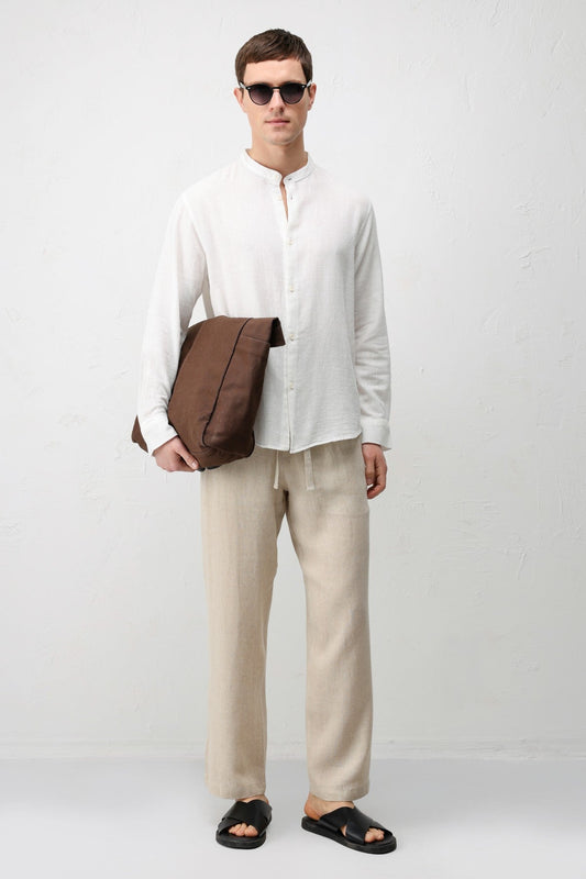 Antioch Crew-Neck Cotton Men's Shirt