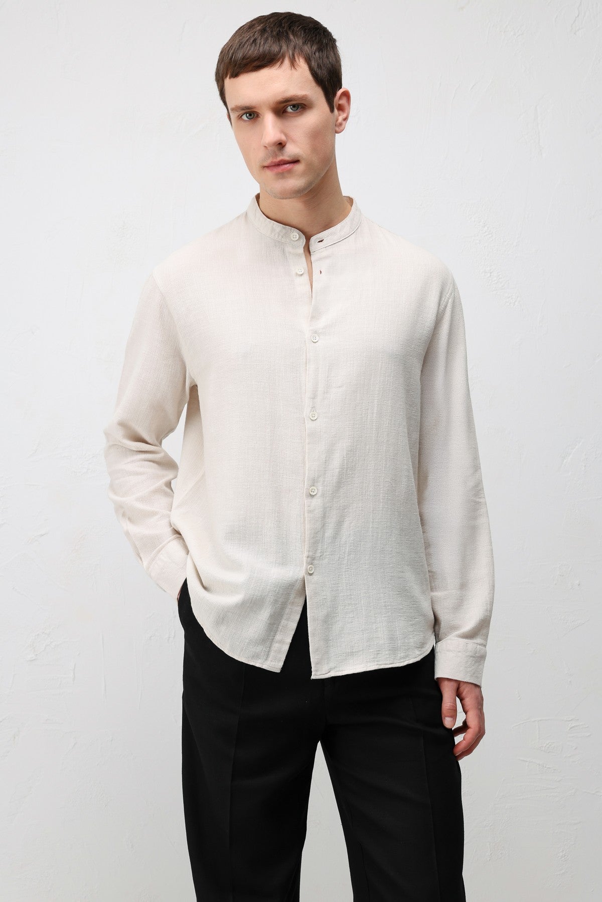 Antioch Crew-Neck Cotton Men's Shirt