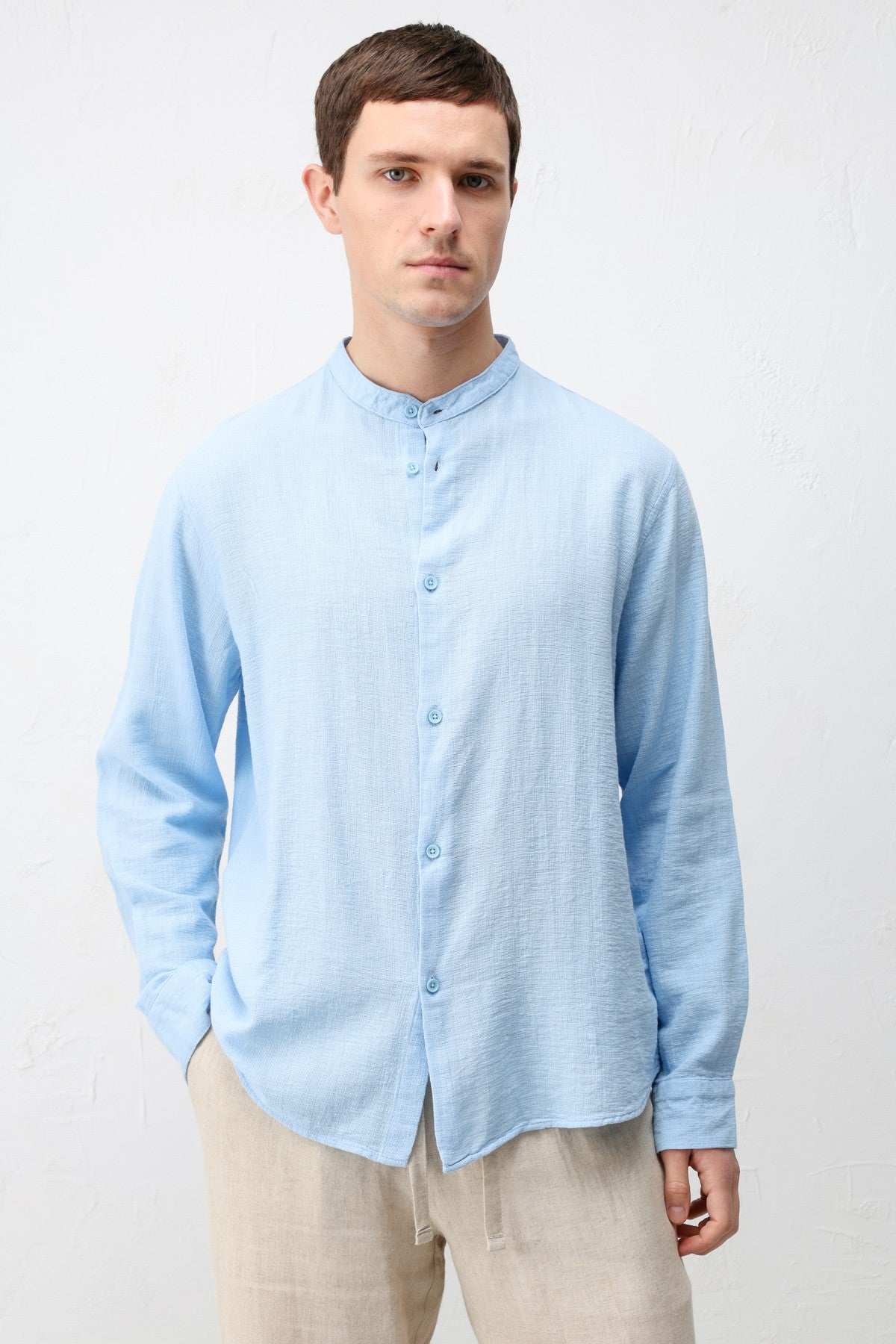 Antioch Crew-Neck Cotton Men's Shirt