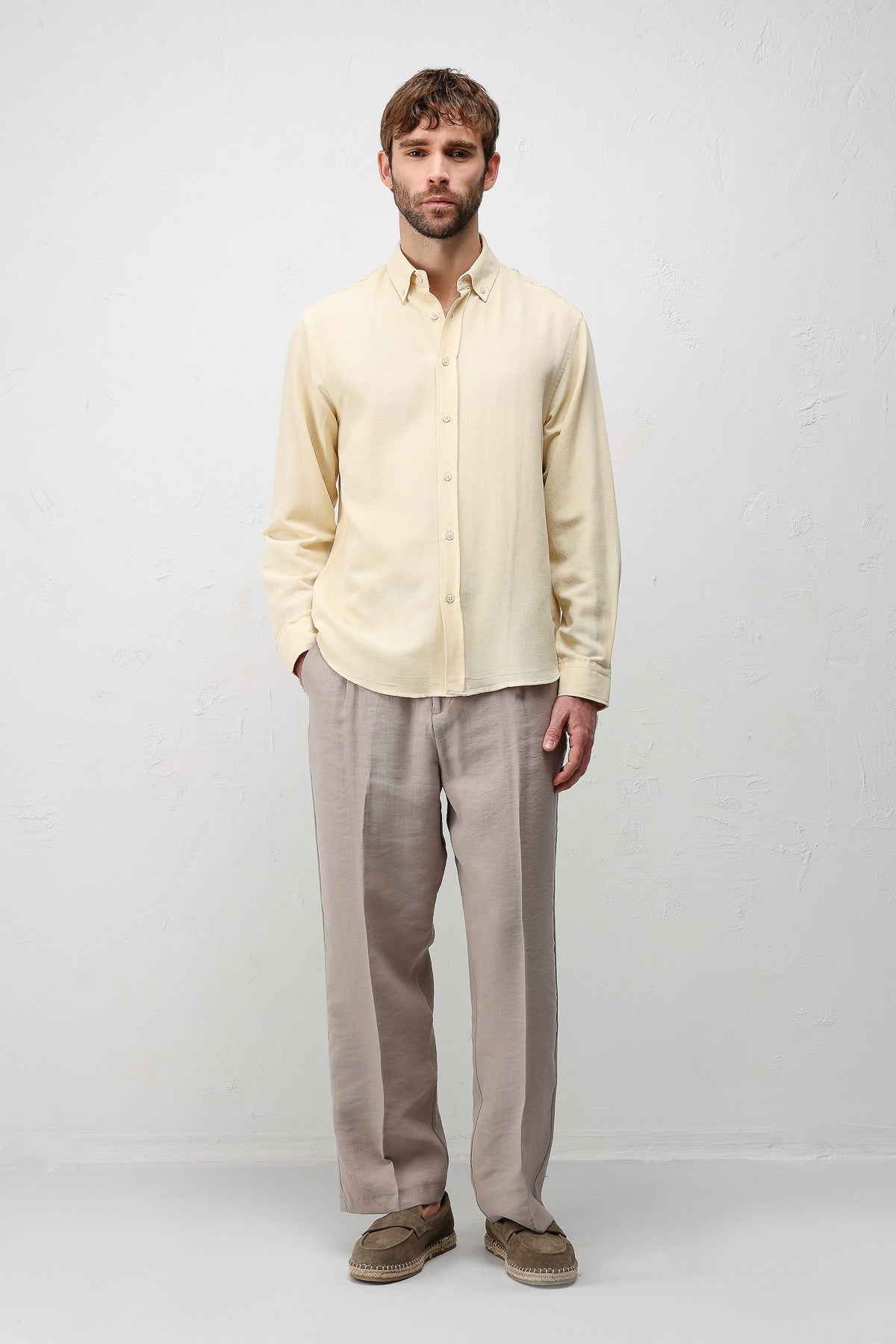 Antioch Linen-Blend Relaxed-Fit Men's Shirt