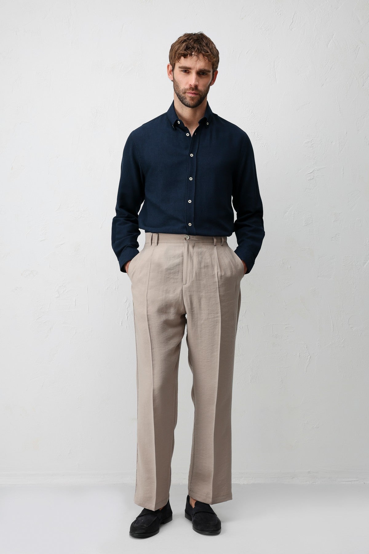 Antioch Linen-Blend Relaxed-Fit Men's Shirt