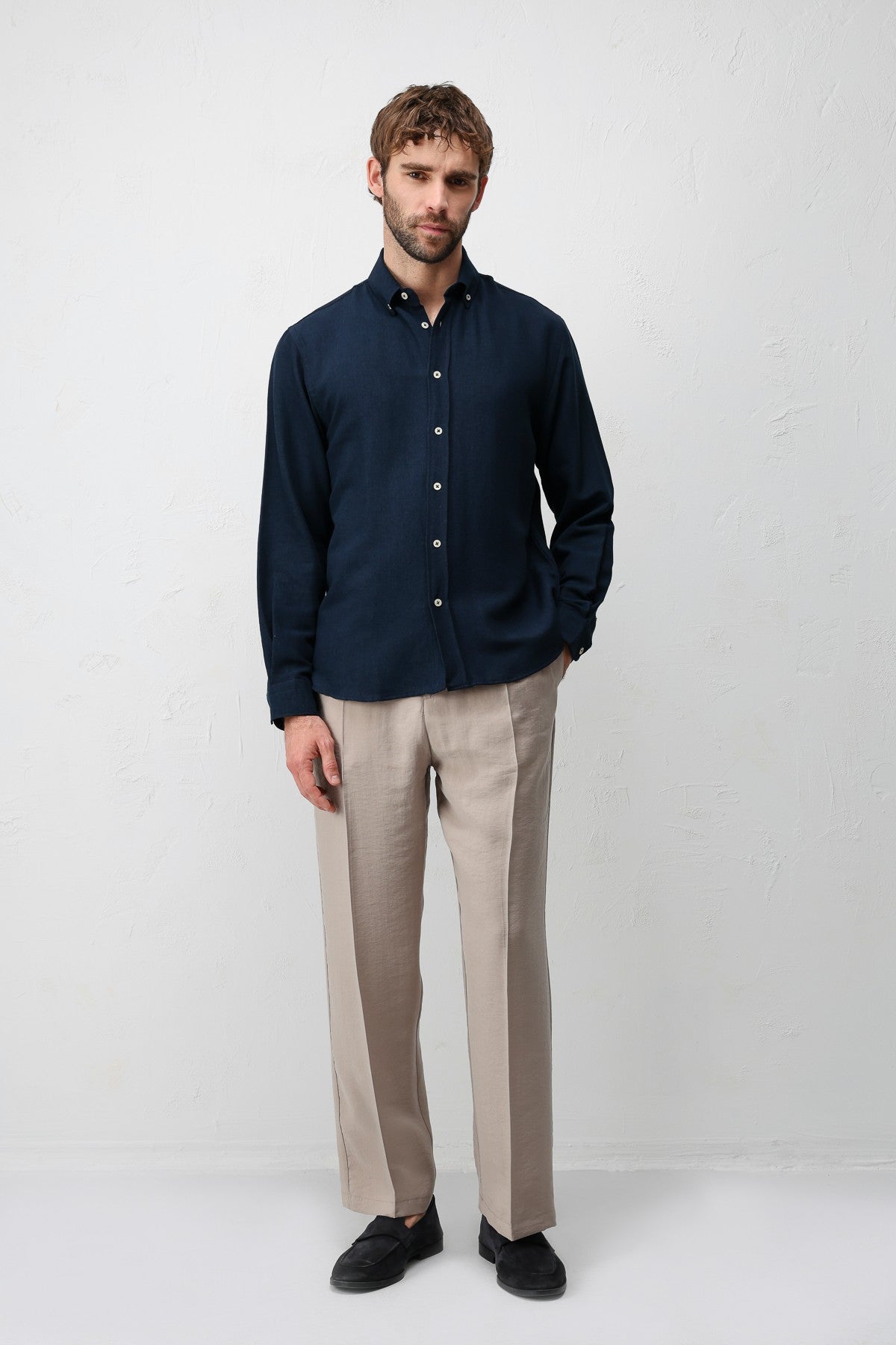 Antioch Linen-Blend Relaxed-Fit Men's Shirt