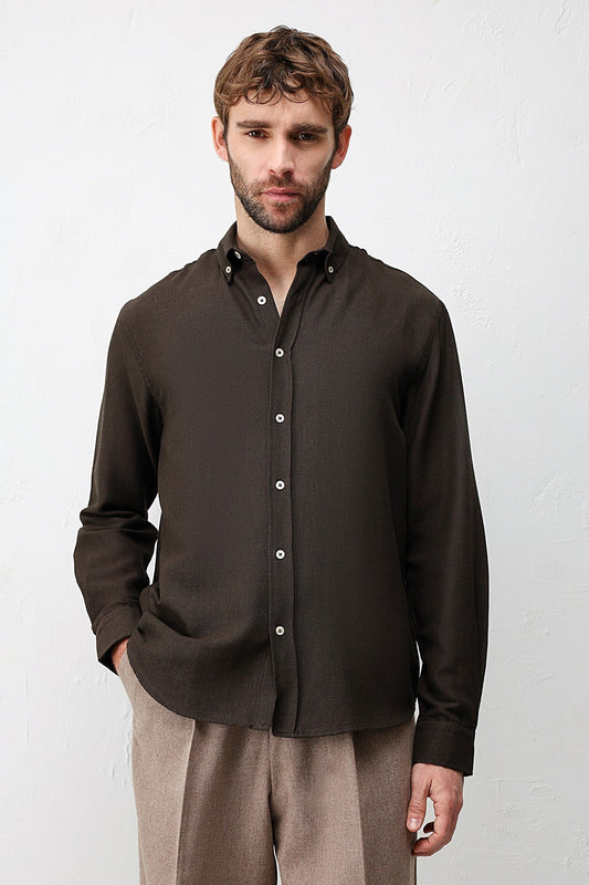 Antioch Linen-Blend Relaxed-Fit Men's Shirt