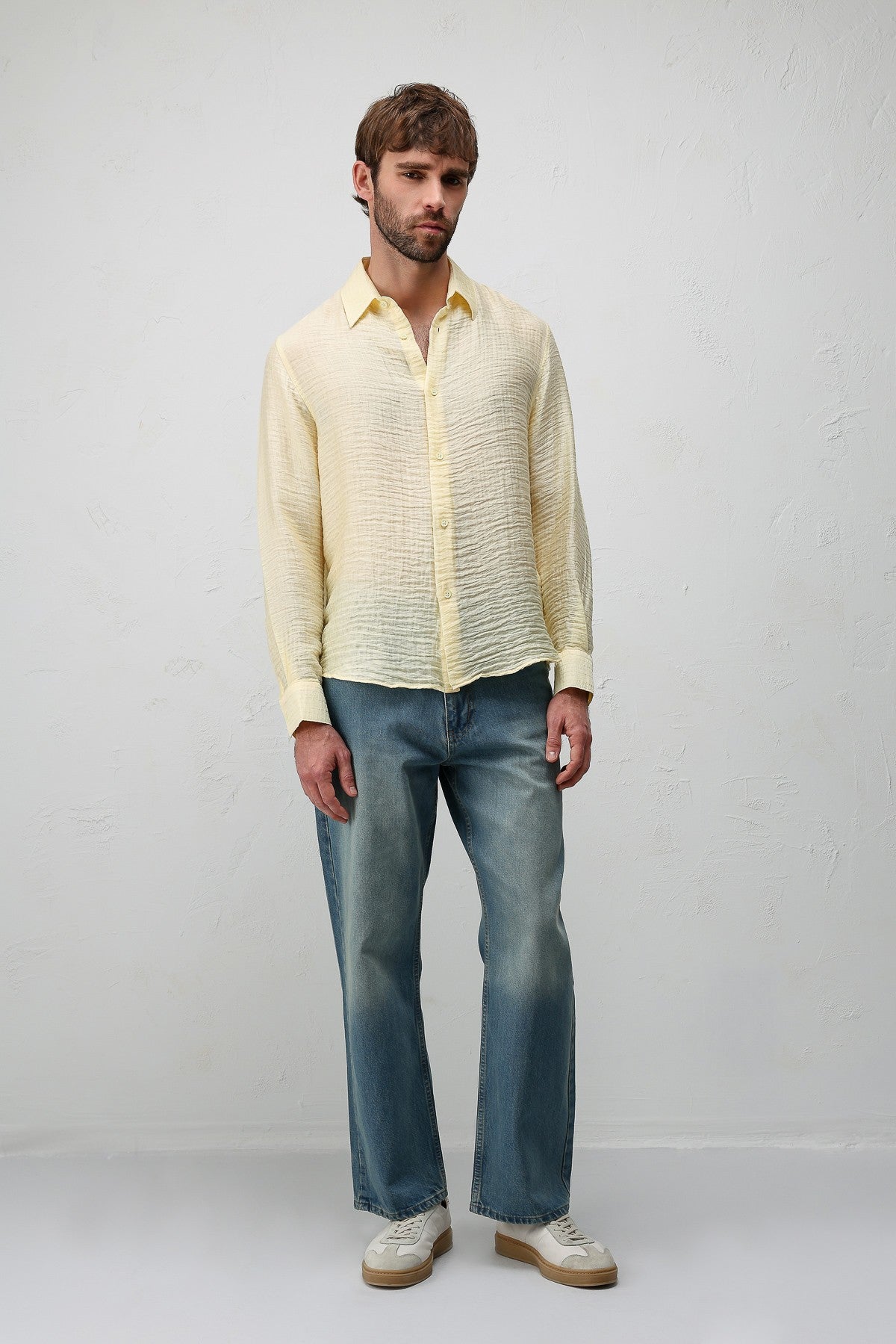 Antioch Crinkled Relax Fit Men's Shirt