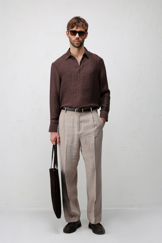 Antioch Crinkled Relax Fit Men's Shirt