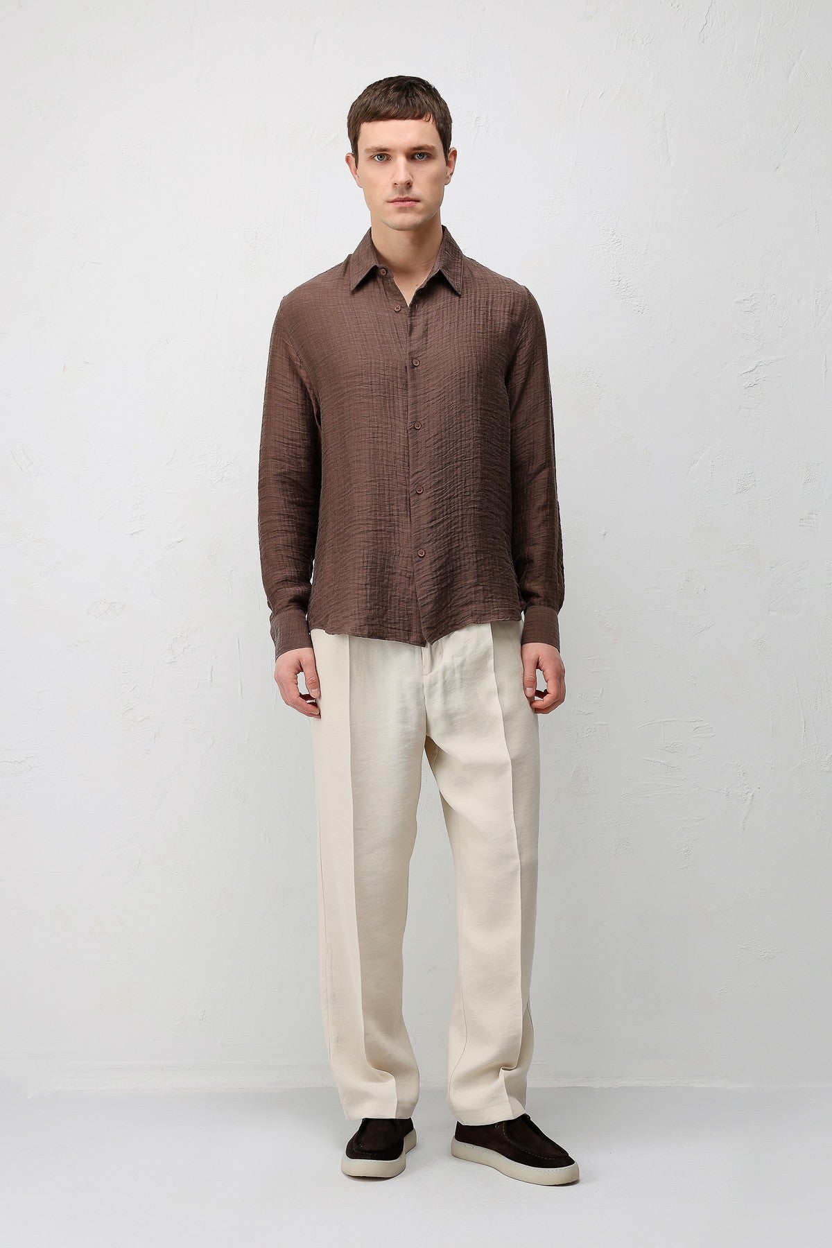 Antioch Crinkled Relax Fit Men's Shirt