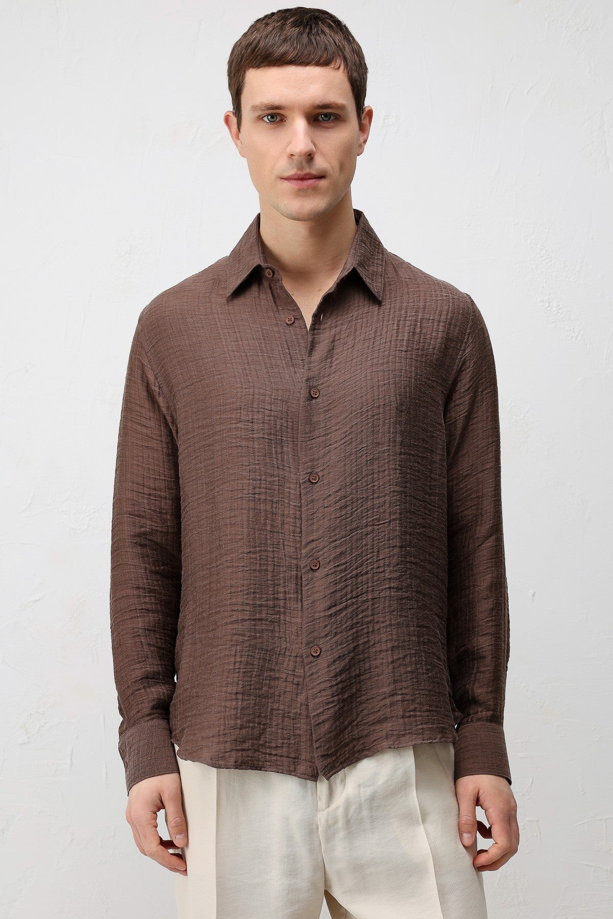 Antioch Crinkled Relax Fit Men's Shirt