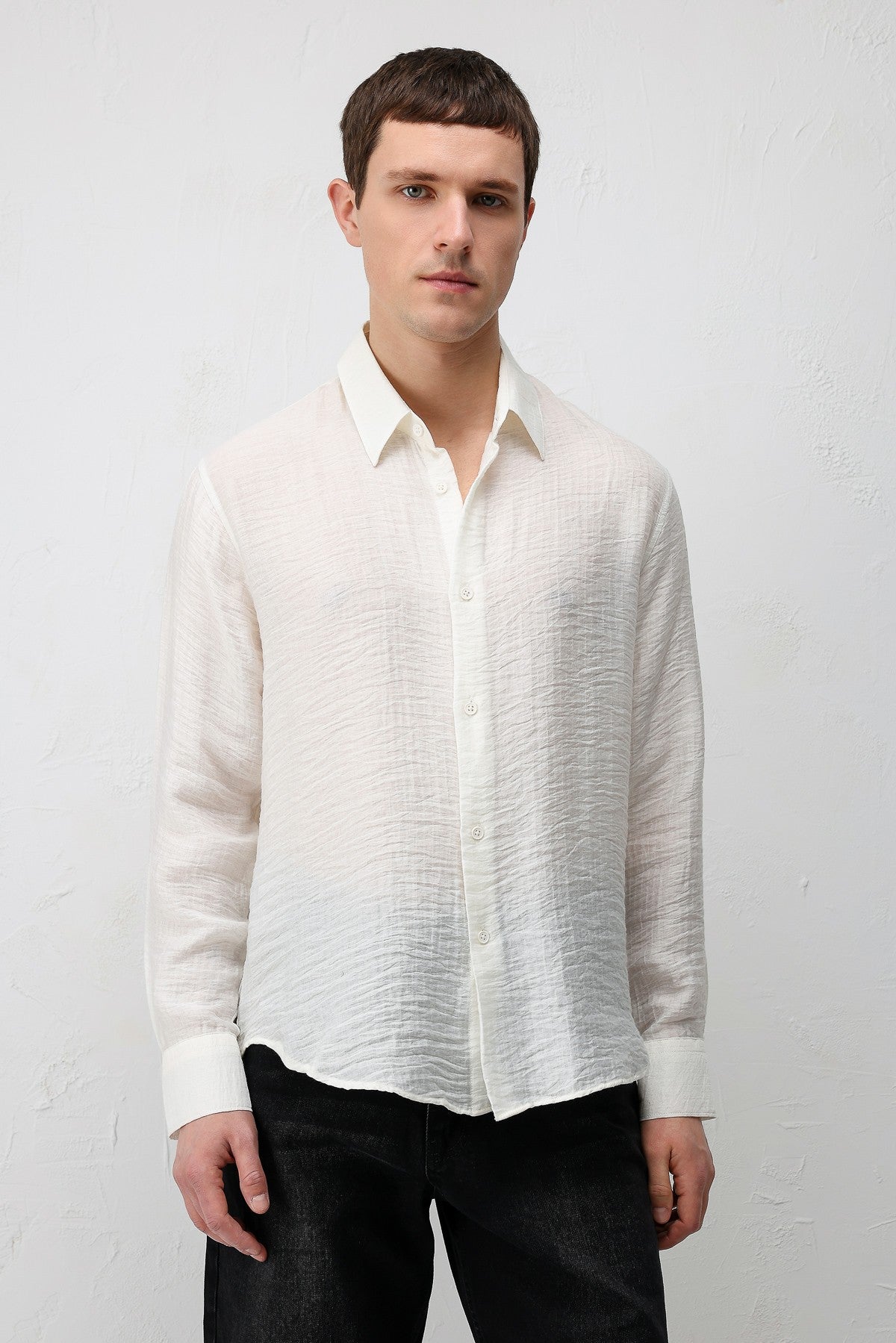 Antioch Crinkled Relax Fit Men's Shirt
