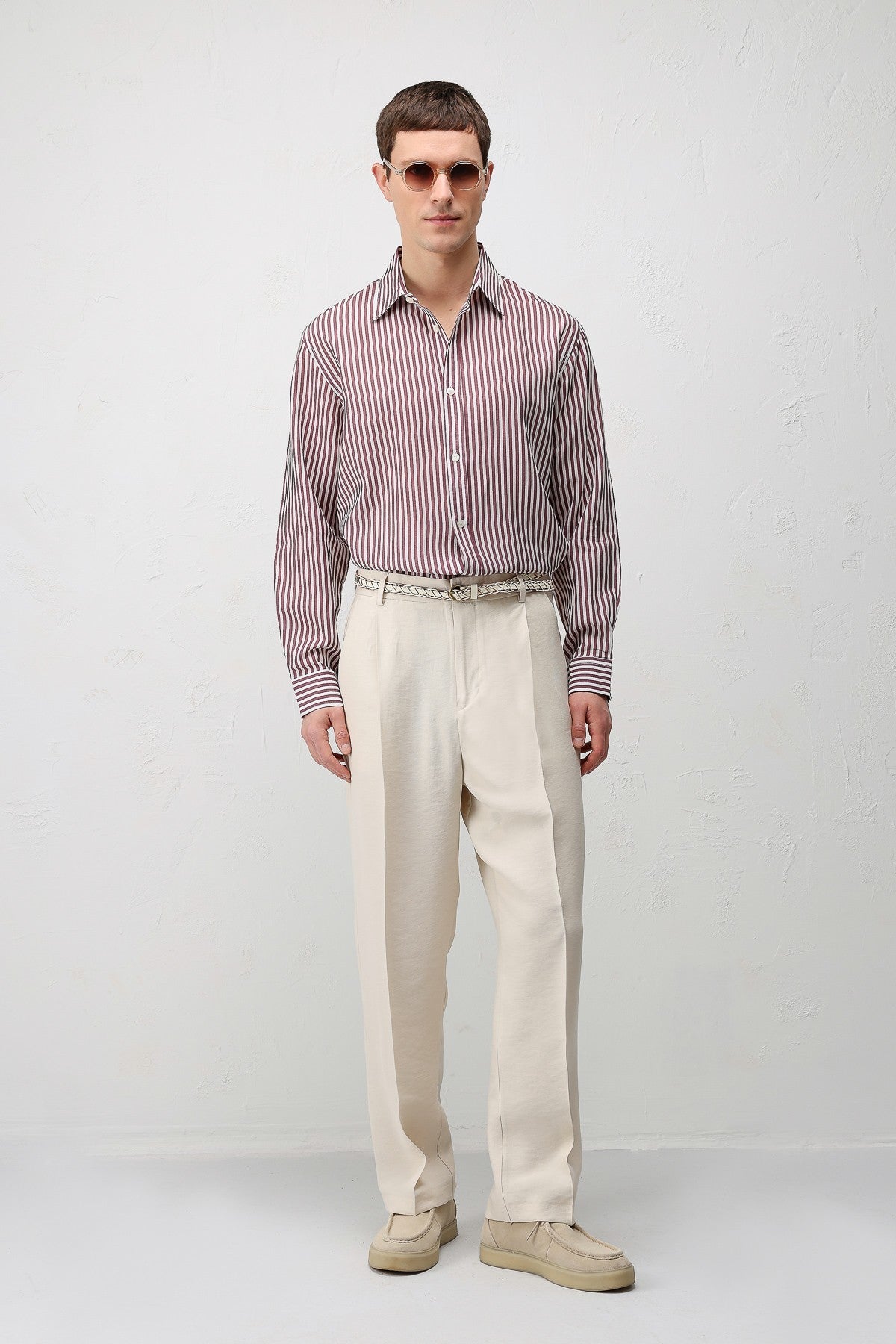 Antioch Lyocell-Blend Relaxed-Fit Striped Men's Shirt