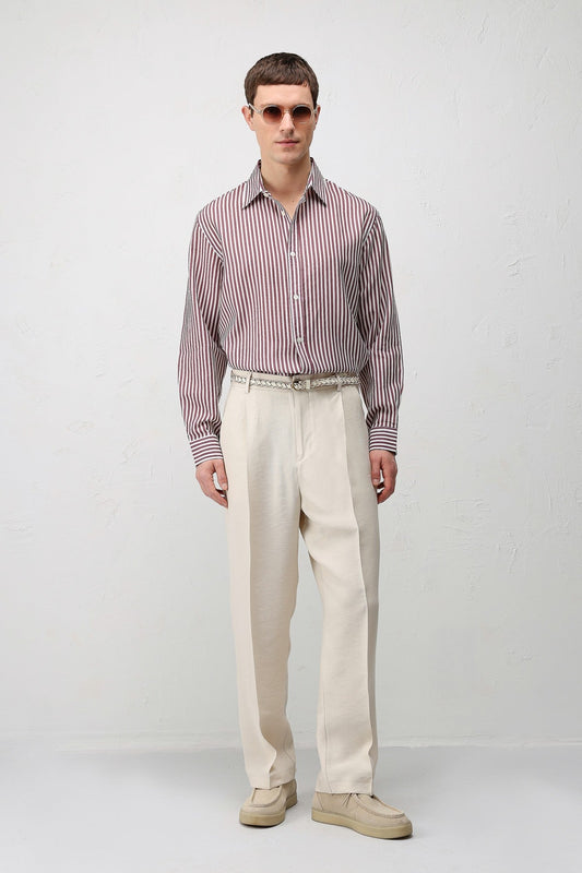 Antioch Lyocell-Blend Relaxed-Fit Striped Men's Shirt
