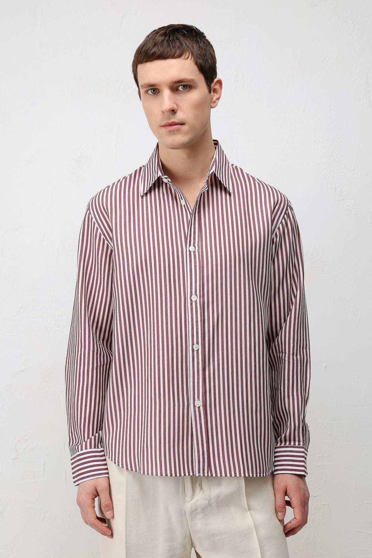 Antioch Lyocell-Blend Relaxed-Fit Striped Men's Shirt