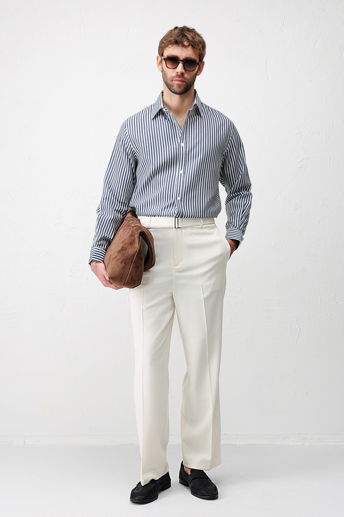 Antioch Lyocell-Blend Relaxed-Fit Striped Men's Shirt