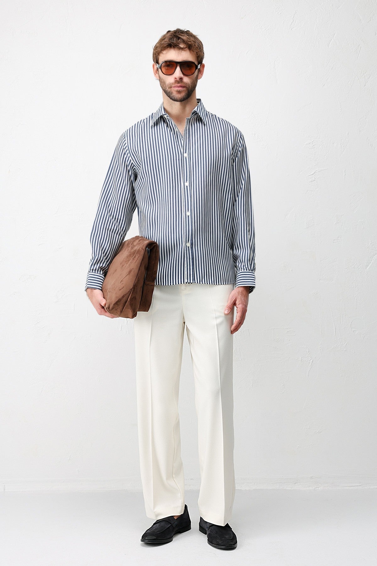 Antioch Lyocell-Blend Relaxed-Fit Striped Men's Shirt