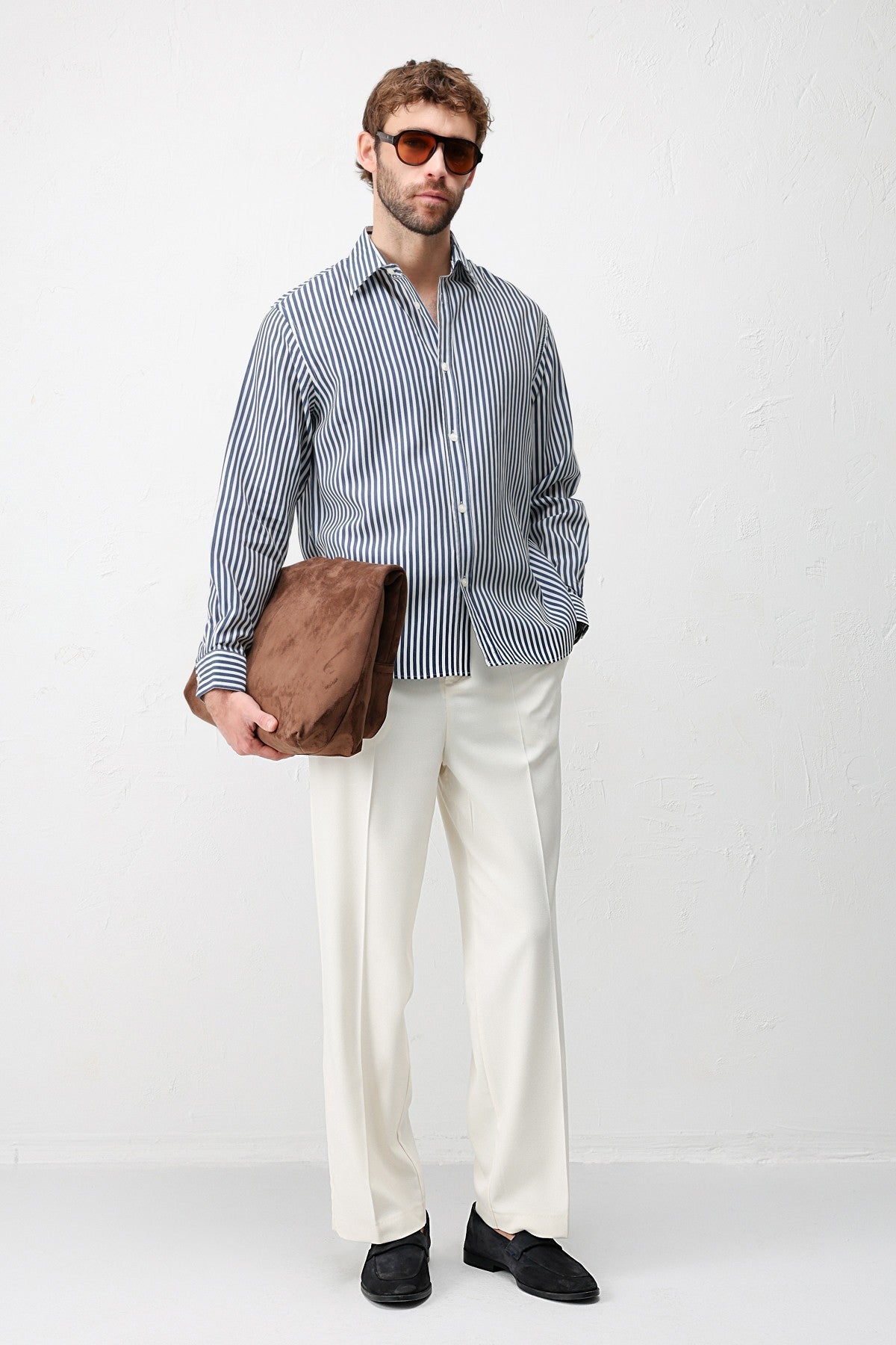 Antioch Lyocell-Blend Relaxed-Fit Striped Men's Shirt