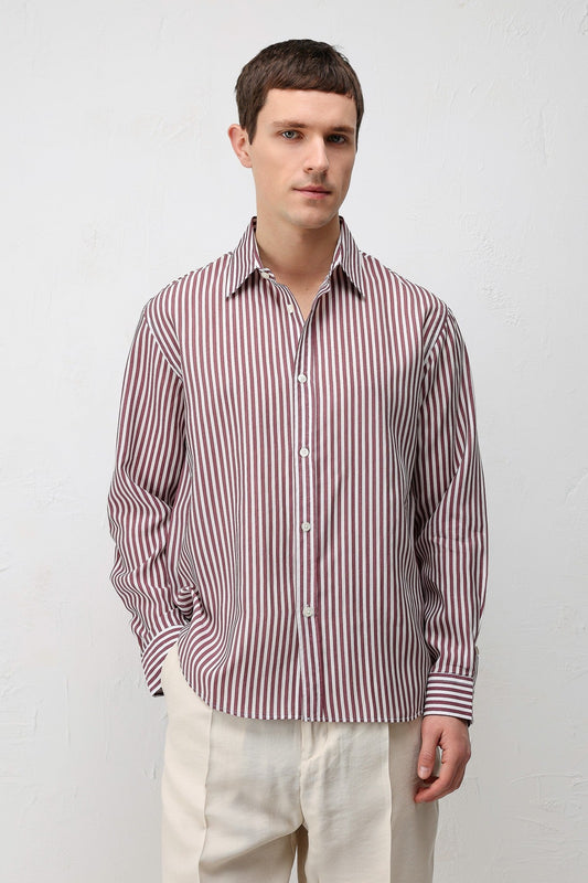 Antioch Lyocell-Blend Relaxed-Fit Striped Men's Shirt