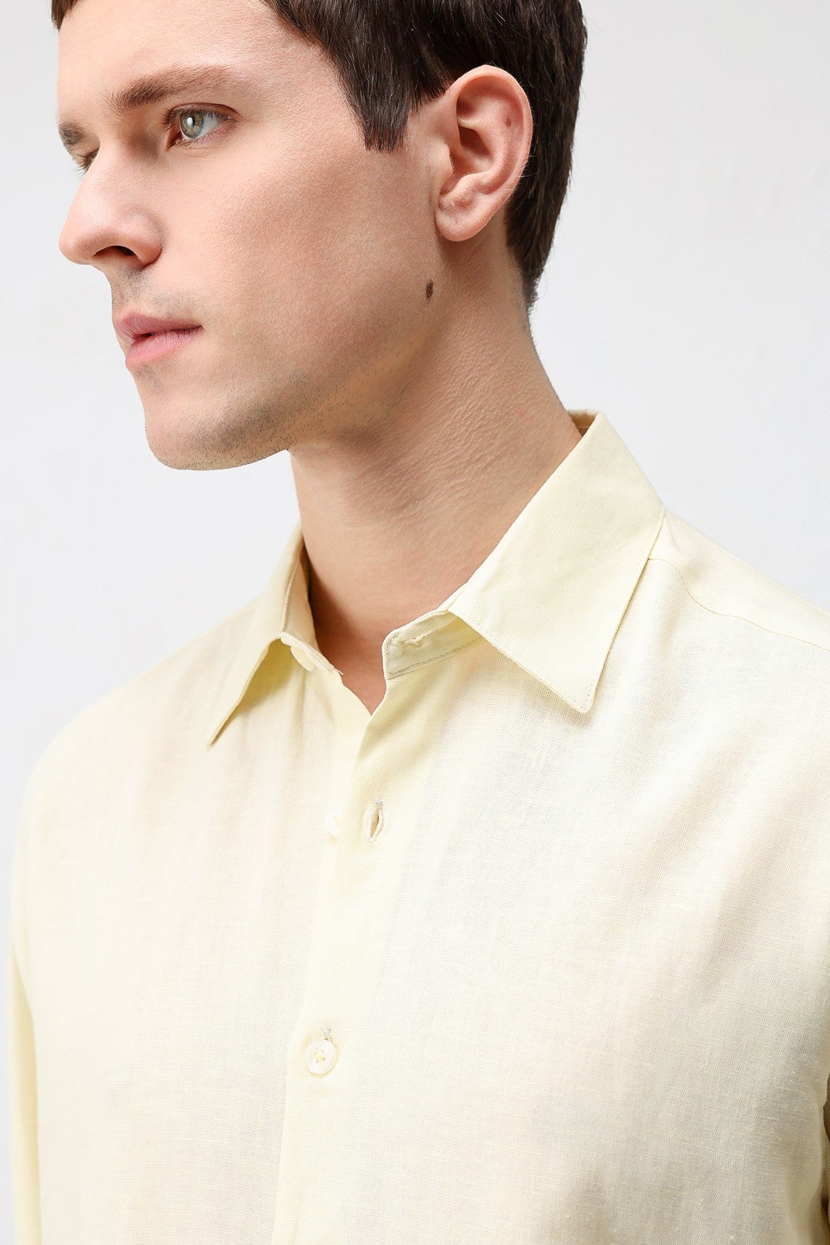 Men's Relaxed-Fit Shirt with Linen Blend