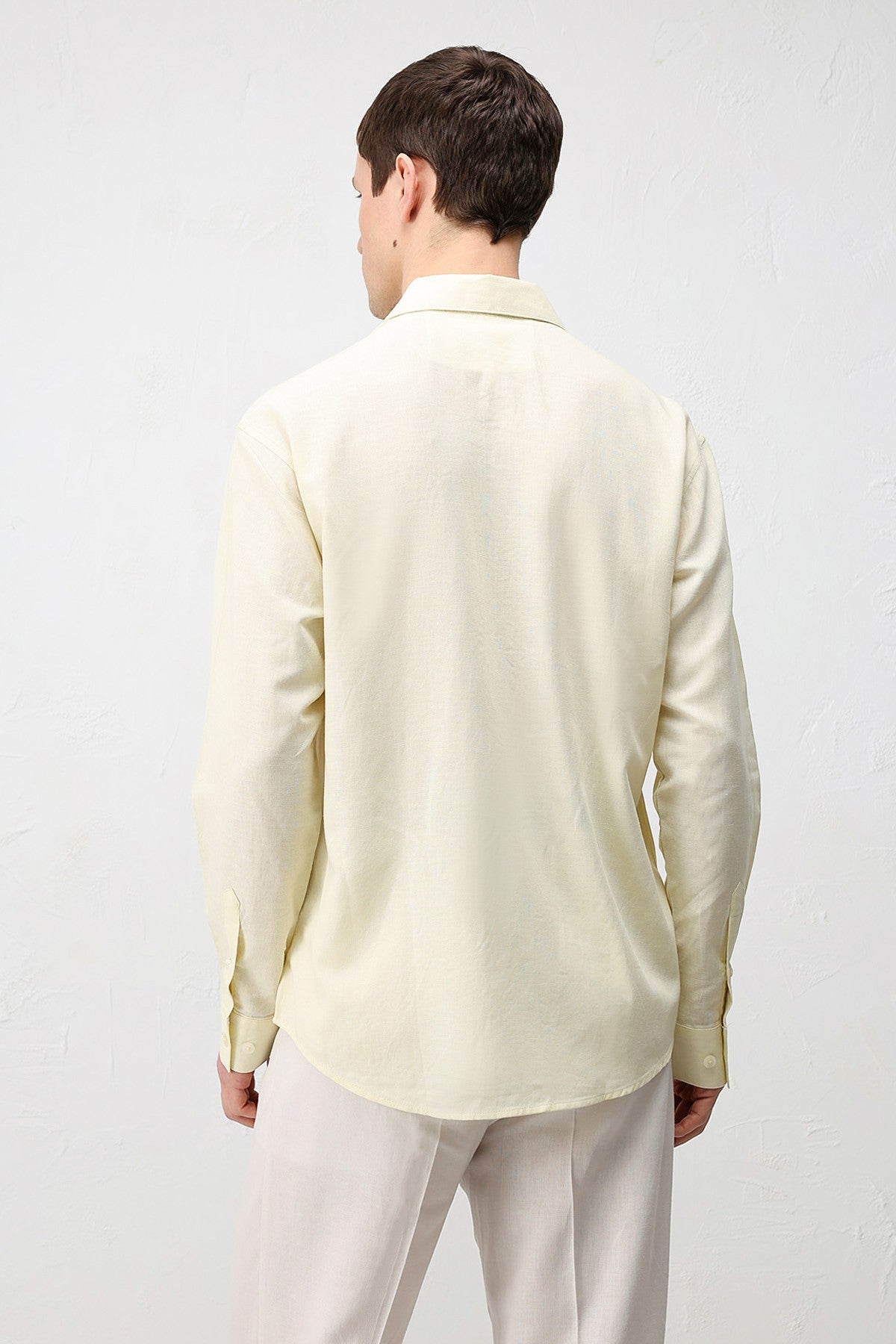 Men's Relaxed-Fit Shirt with Linen Blend