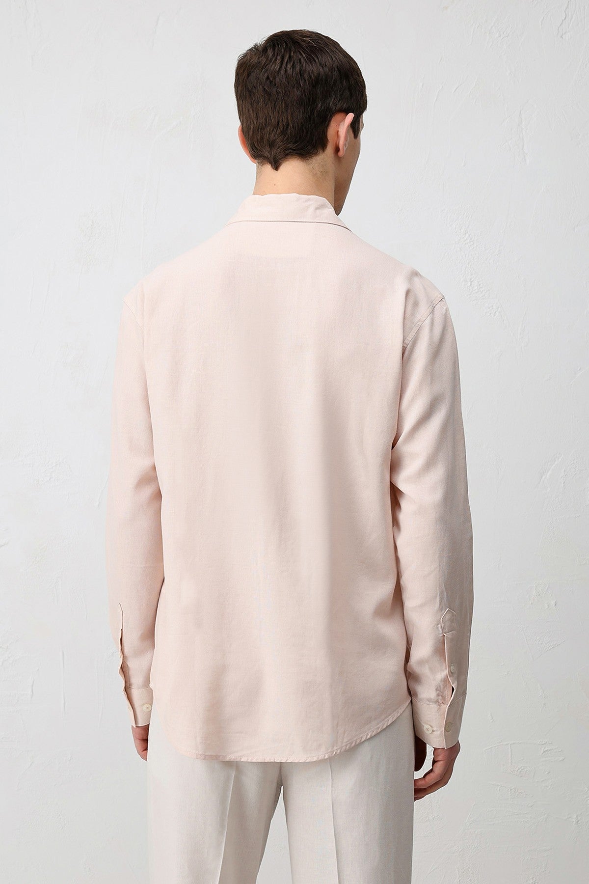 Men's Relaxed-Fit Shirt with Linen Blend