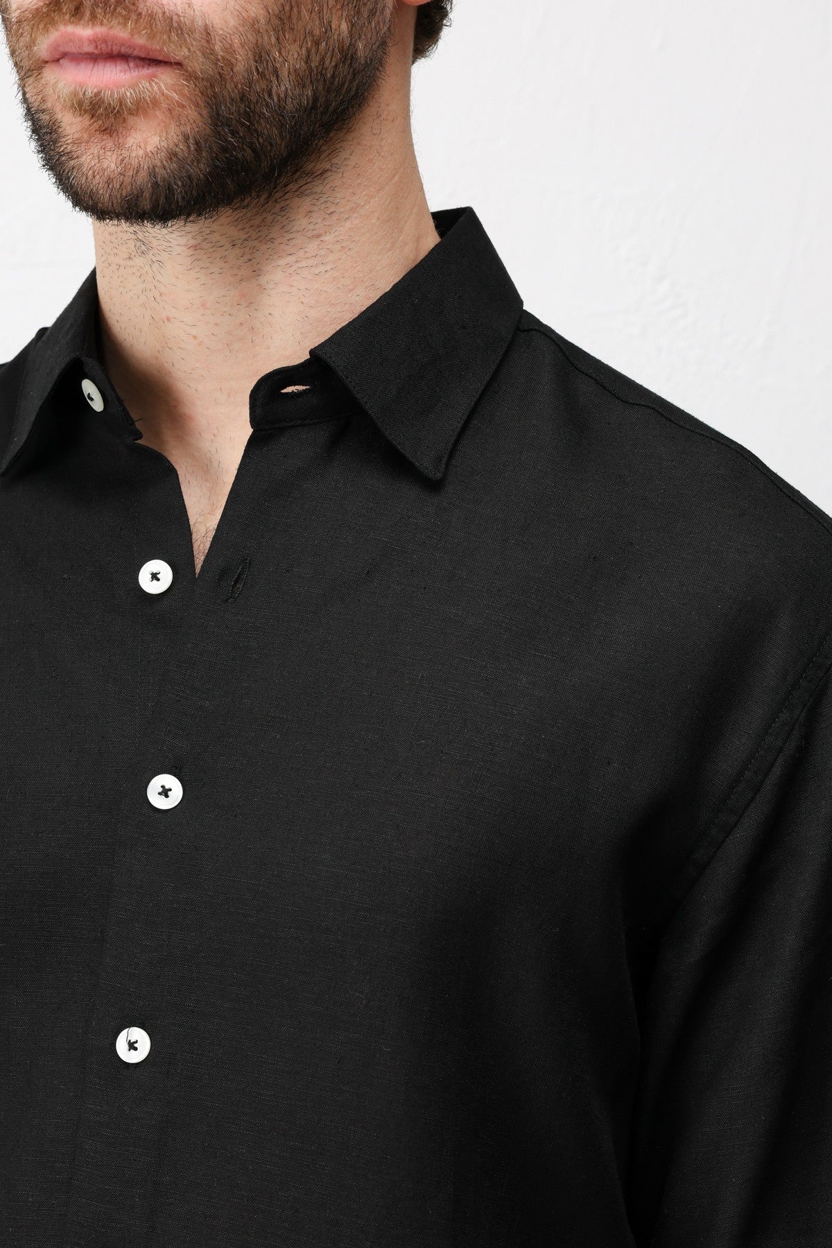 Men's Relaxed-Fit Shirt with Linen Blend