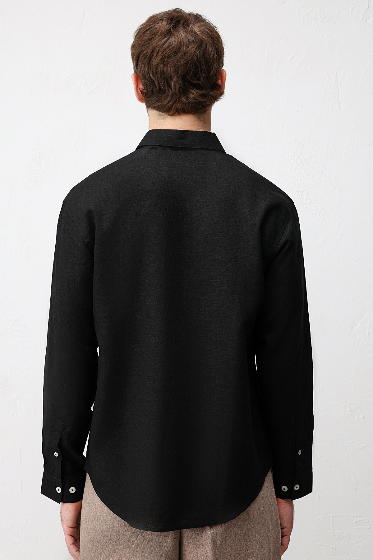 Men's Relaxed-Fit Shirt with Linen Blend