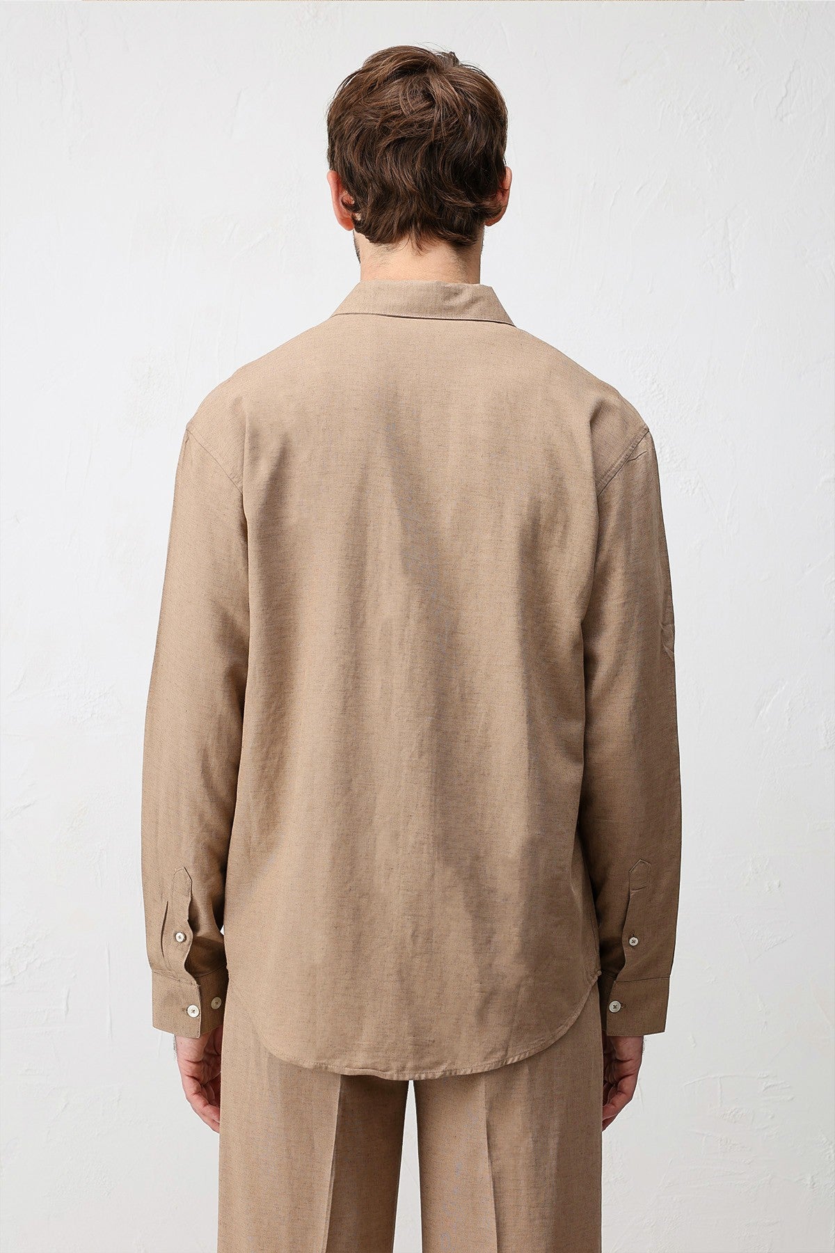 Men's Relaxed-Fit Shirt with Linen Blend