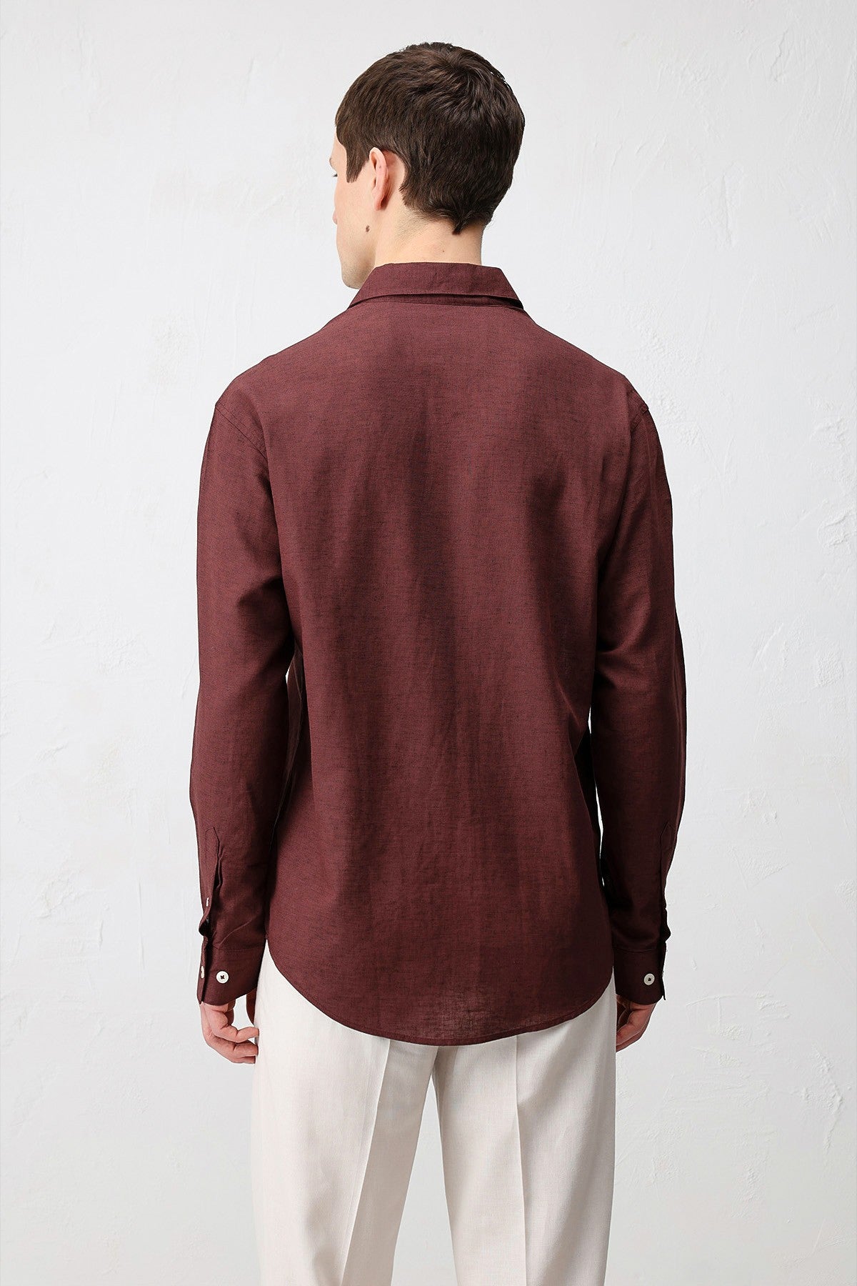 Men's Relaxed-Fit Shirt with Linen Blend