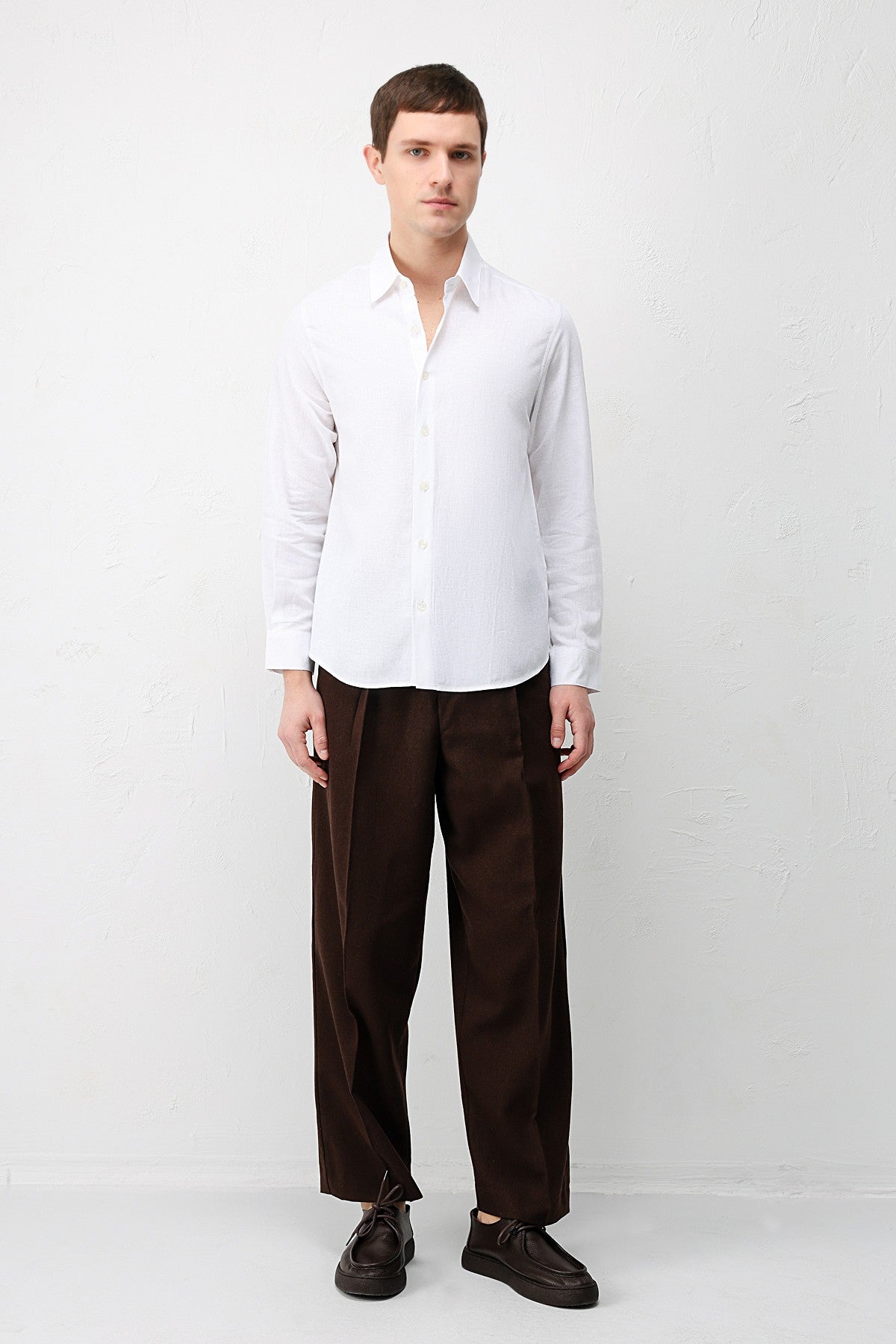 Men's Relaxed-Fit Shirt with Linen Blend