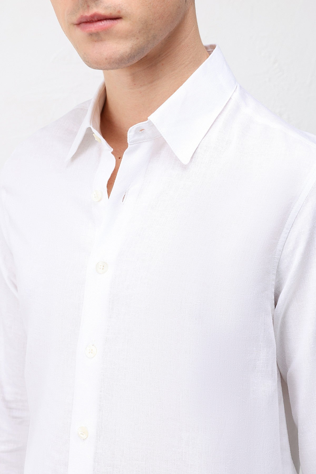 Men's Relaxed-Fit Shirt with Linen Blend
