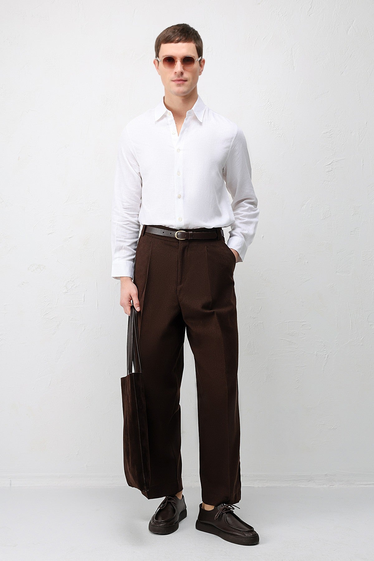 Men's Relaxed-Fit Shirt with Linen Blend