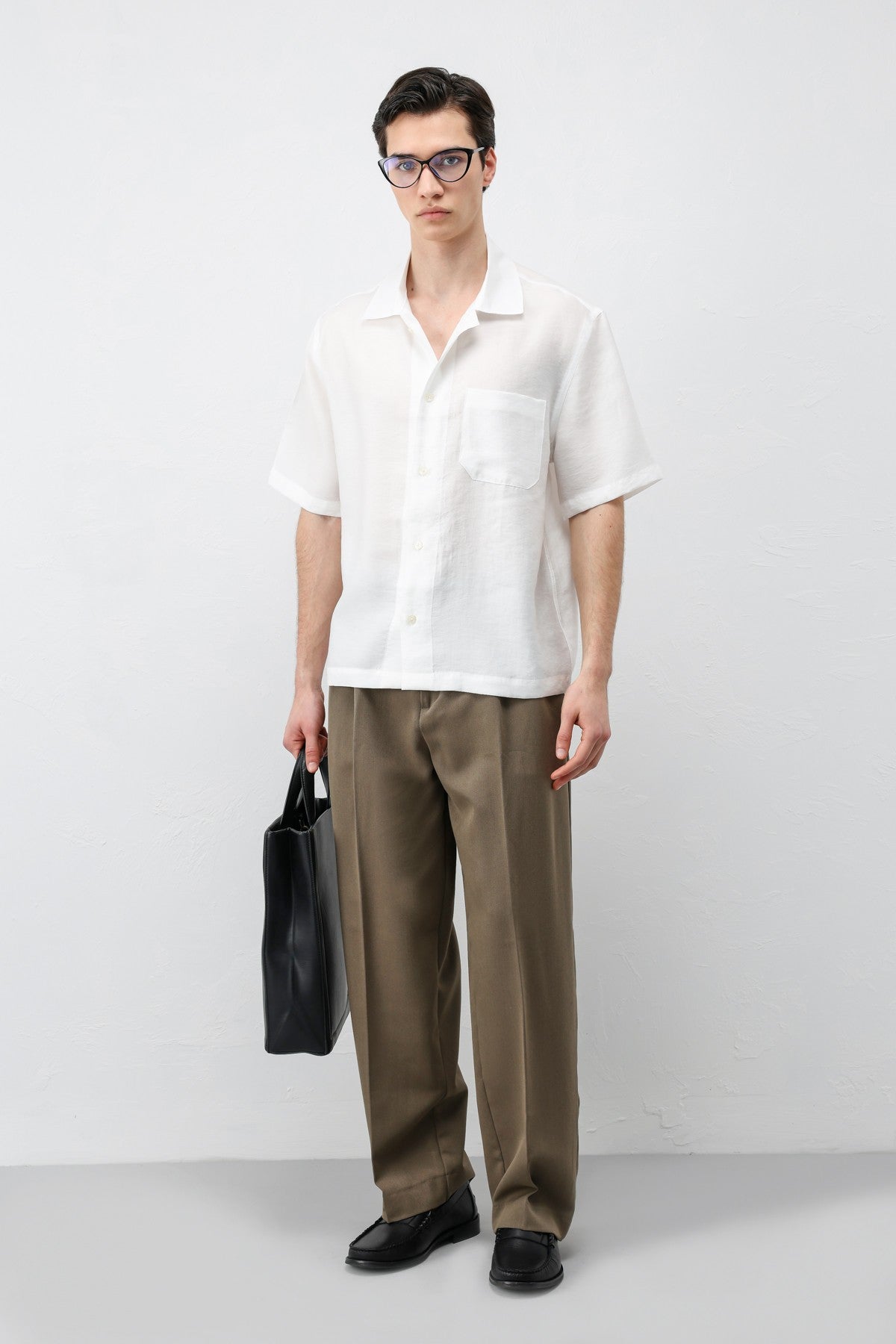 Antioch Lyocell-Blend Short-Sleeve Men's Shirt