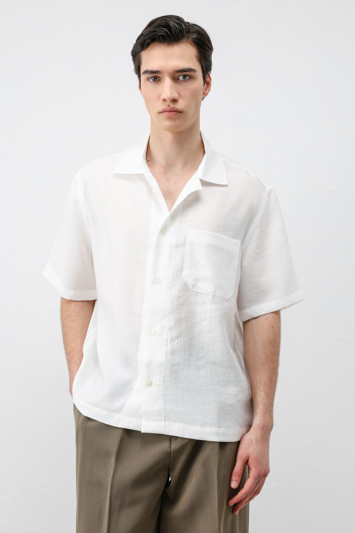 Antioch Lyocell-Blend Short-Sleeve Men's Shirt