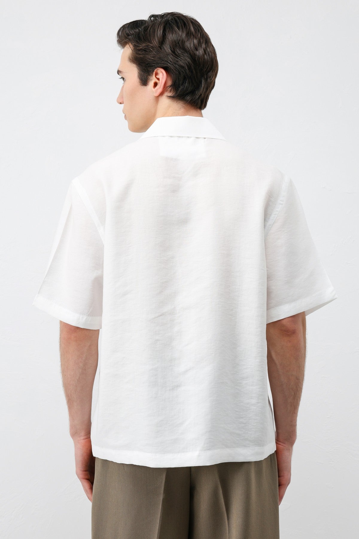 Antioch Lyocell-Blend Short-Sleeve Men's Shirt