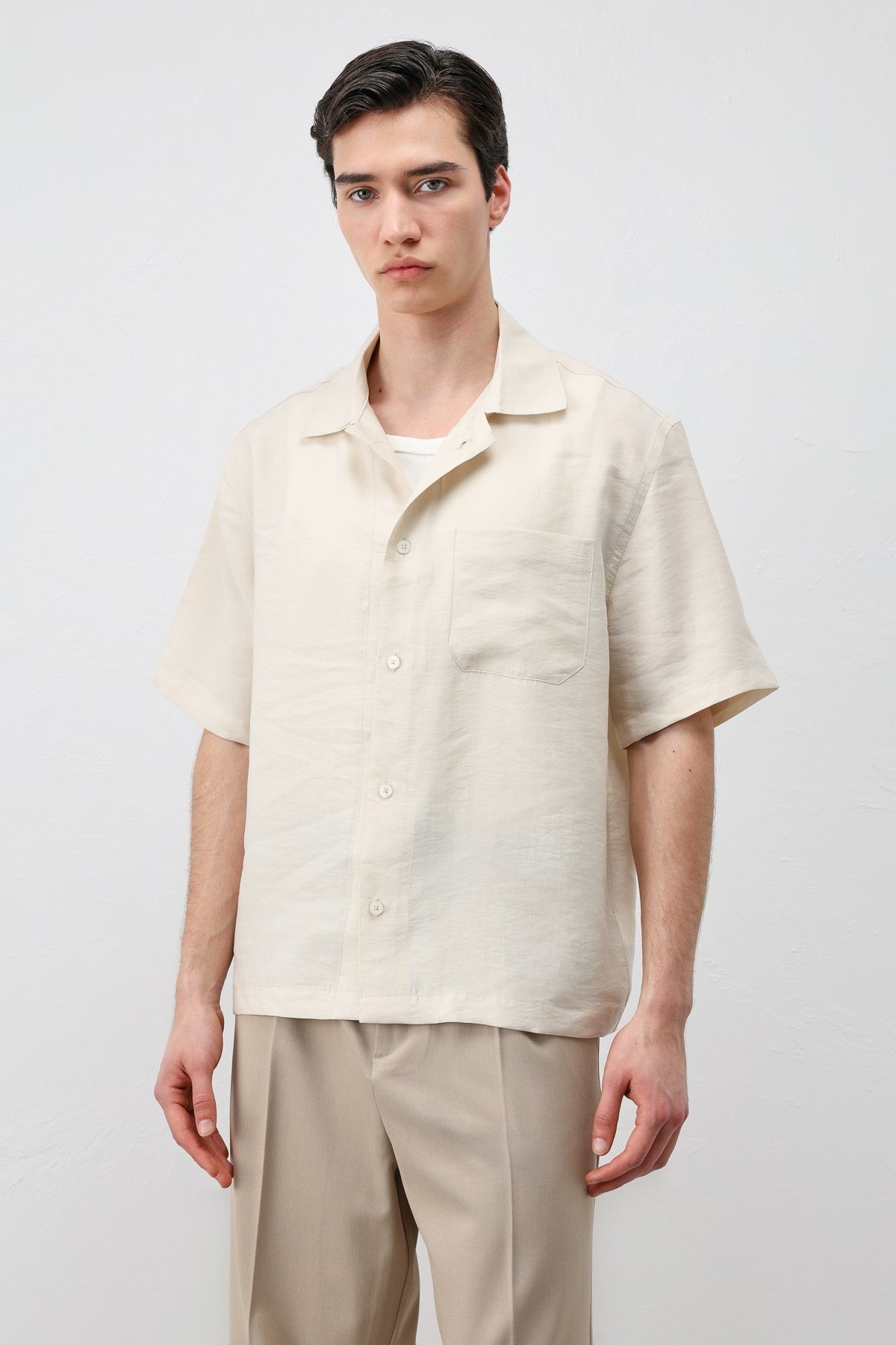 Antioch Lyocell-Blend Short-Sleeve Men's Shirt