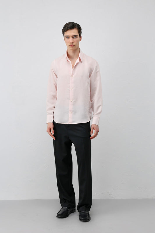 Antioch Men's Striped Shirt with Modal Blend