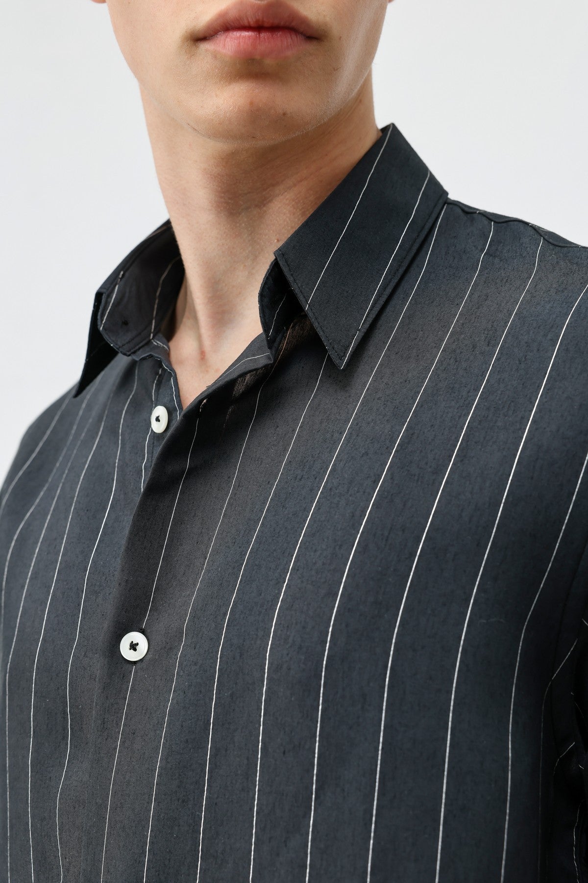 Antioch Men's Striped Shirt with Modal Blend