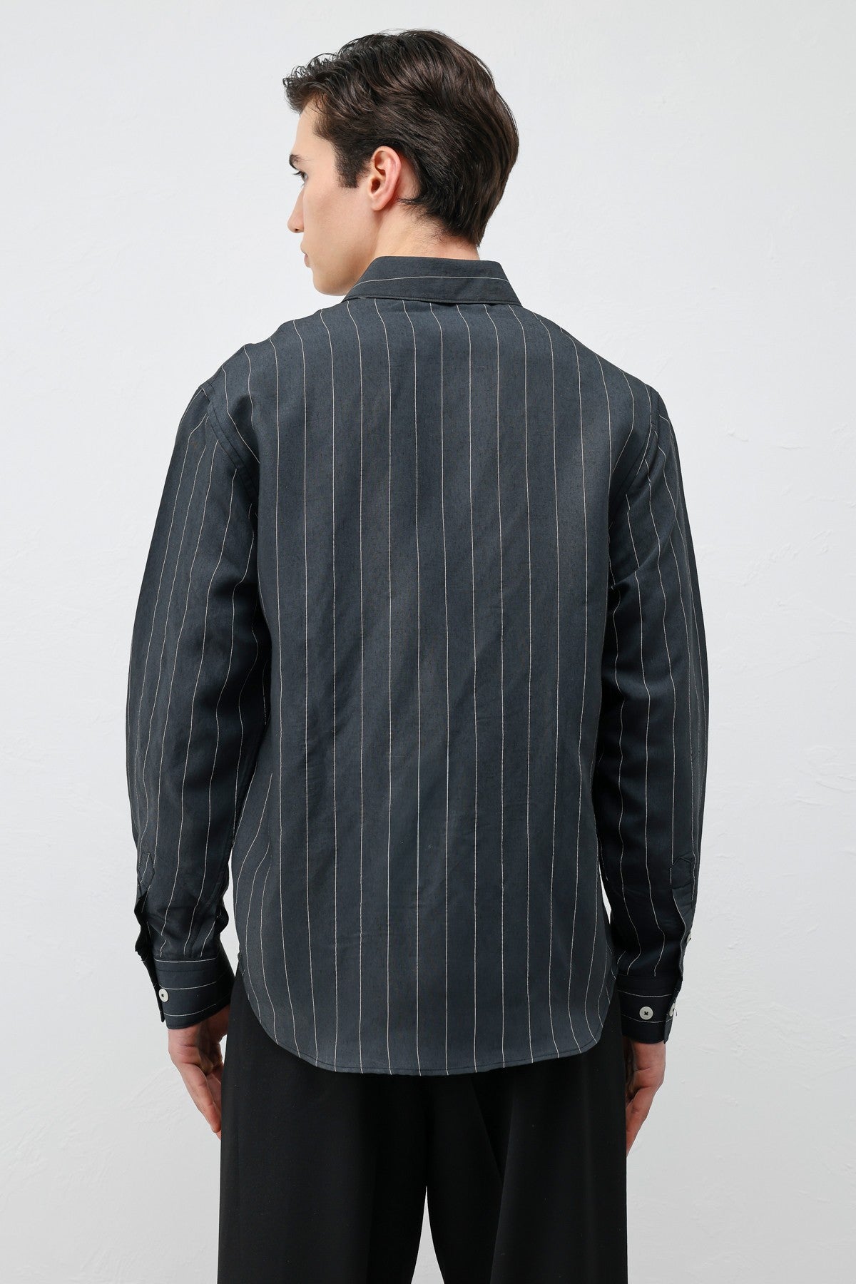 Antioch Men's Striped Shirt with Modal Blend