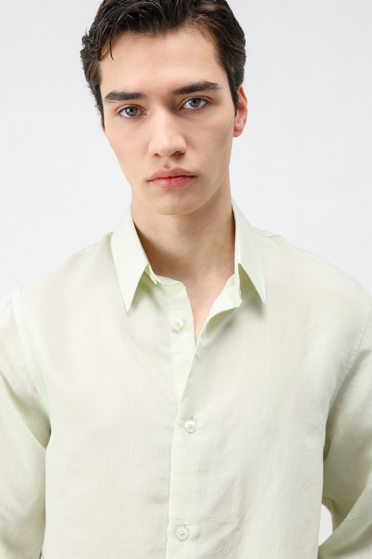 Men's Striped Shirt with Modal Blend