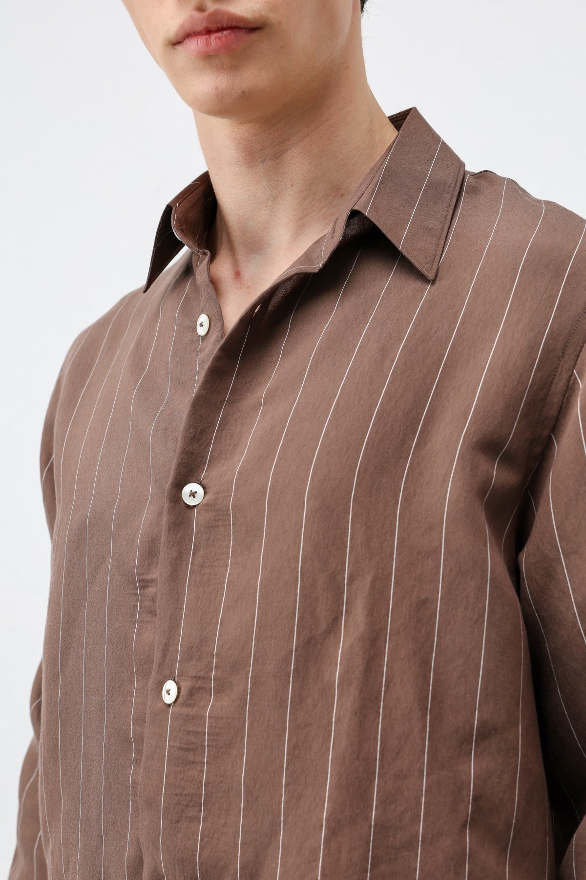Antioch Men's Striped Shirt with Modal Blend