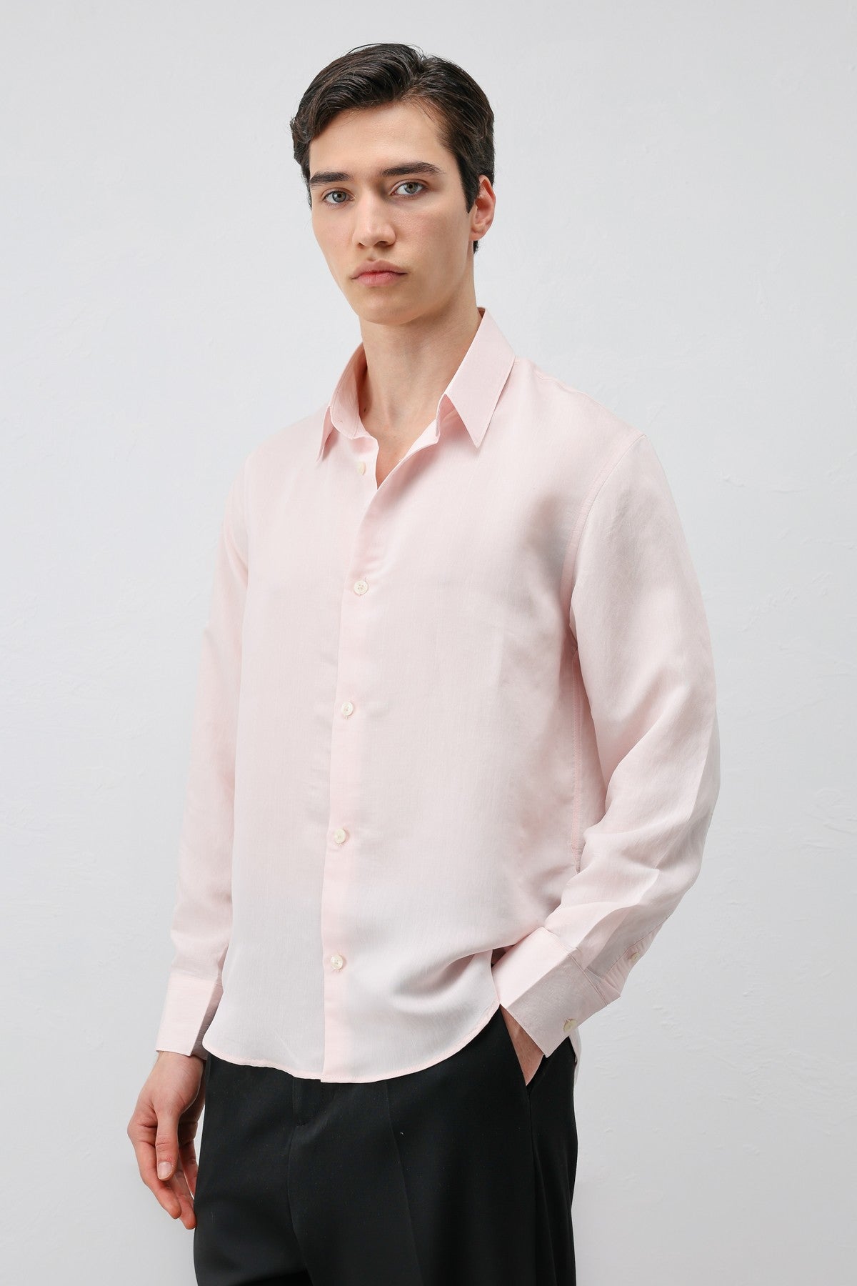 Antioch Men's Striped Shirt with Modal Blend
