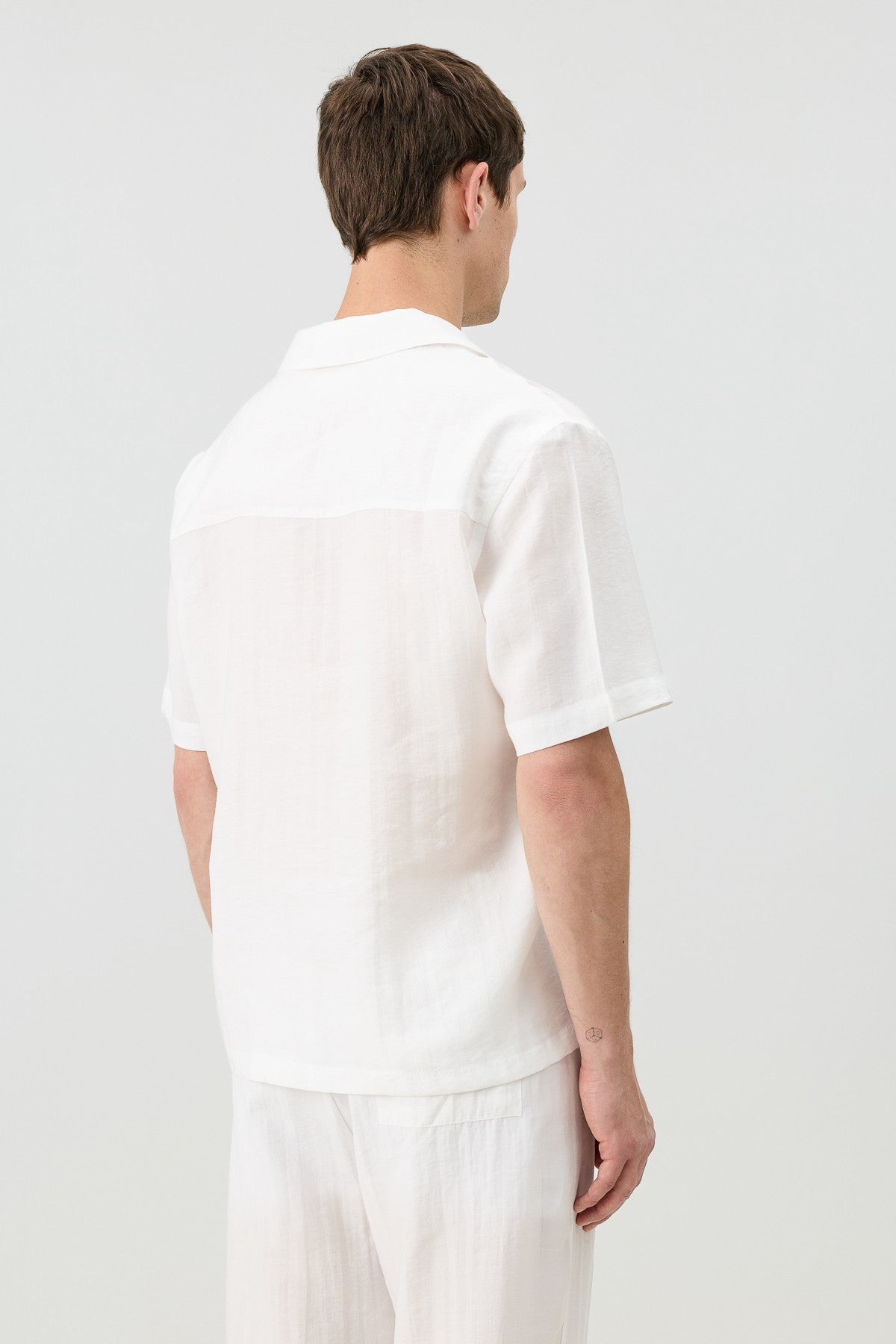 Antioch Lyocell-Blend Hidden-Button Men's Shirt