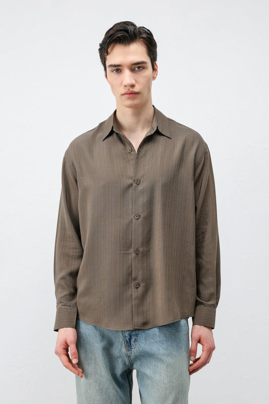 Antioch 100% Lyocell Striped Men's Shirt