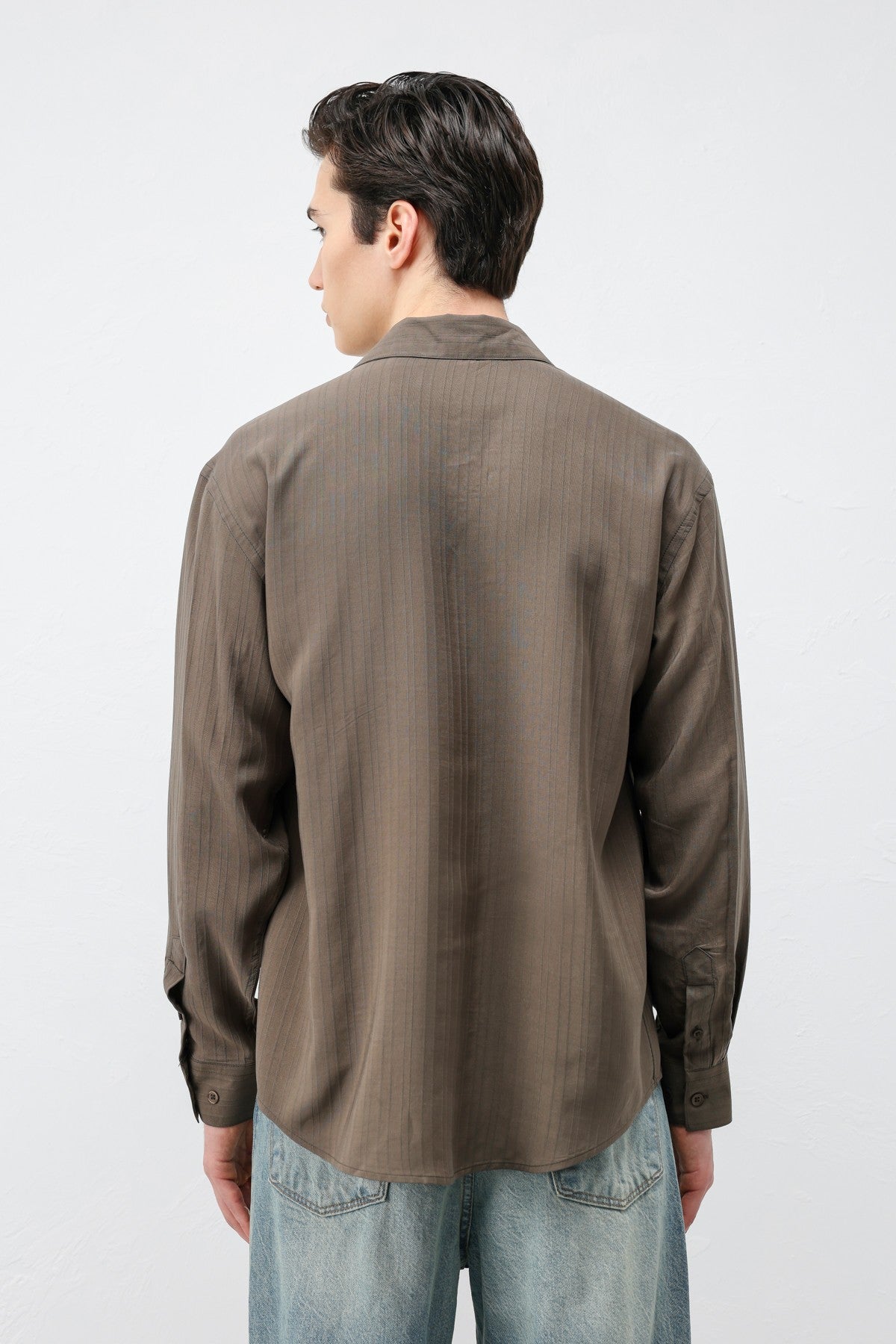 Antioch 100% Lyocell Striped Men's Shirt