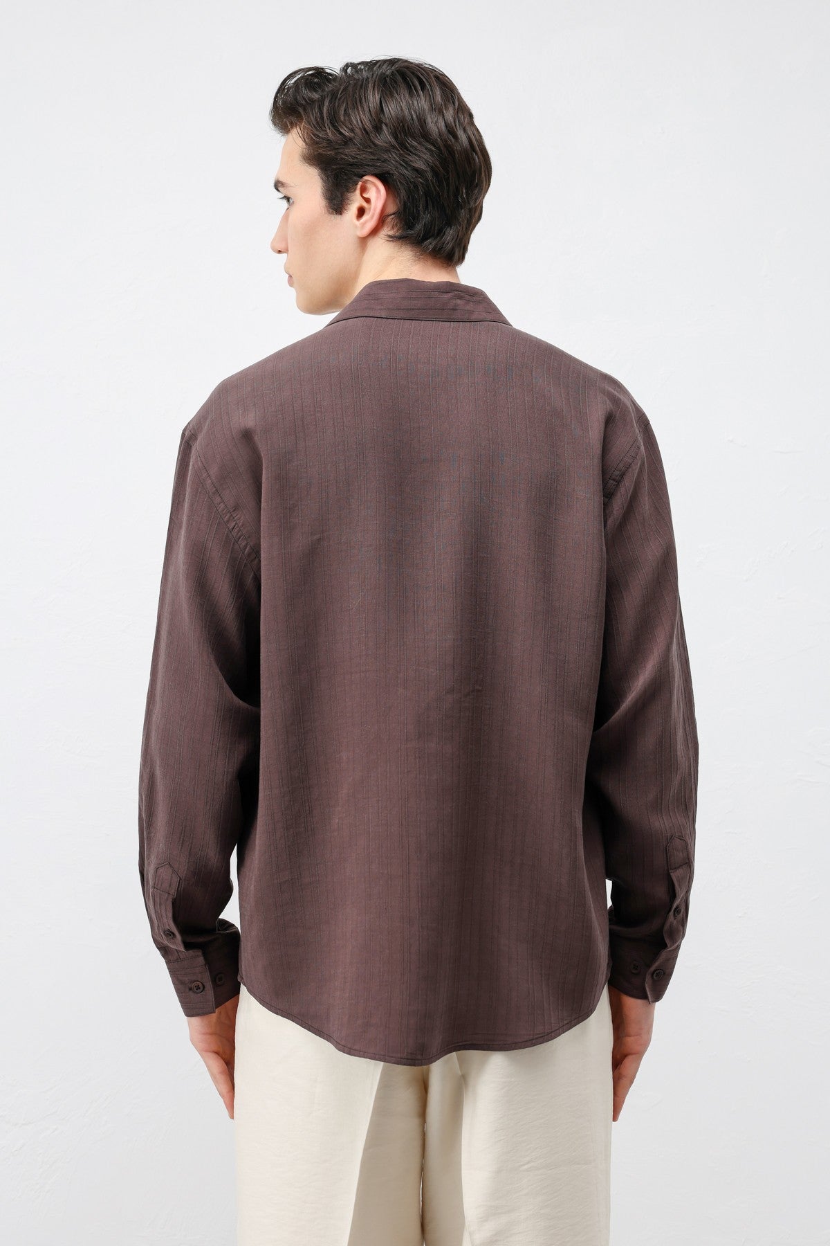 Antioch 100% Lyocell Striped Men's Shirt