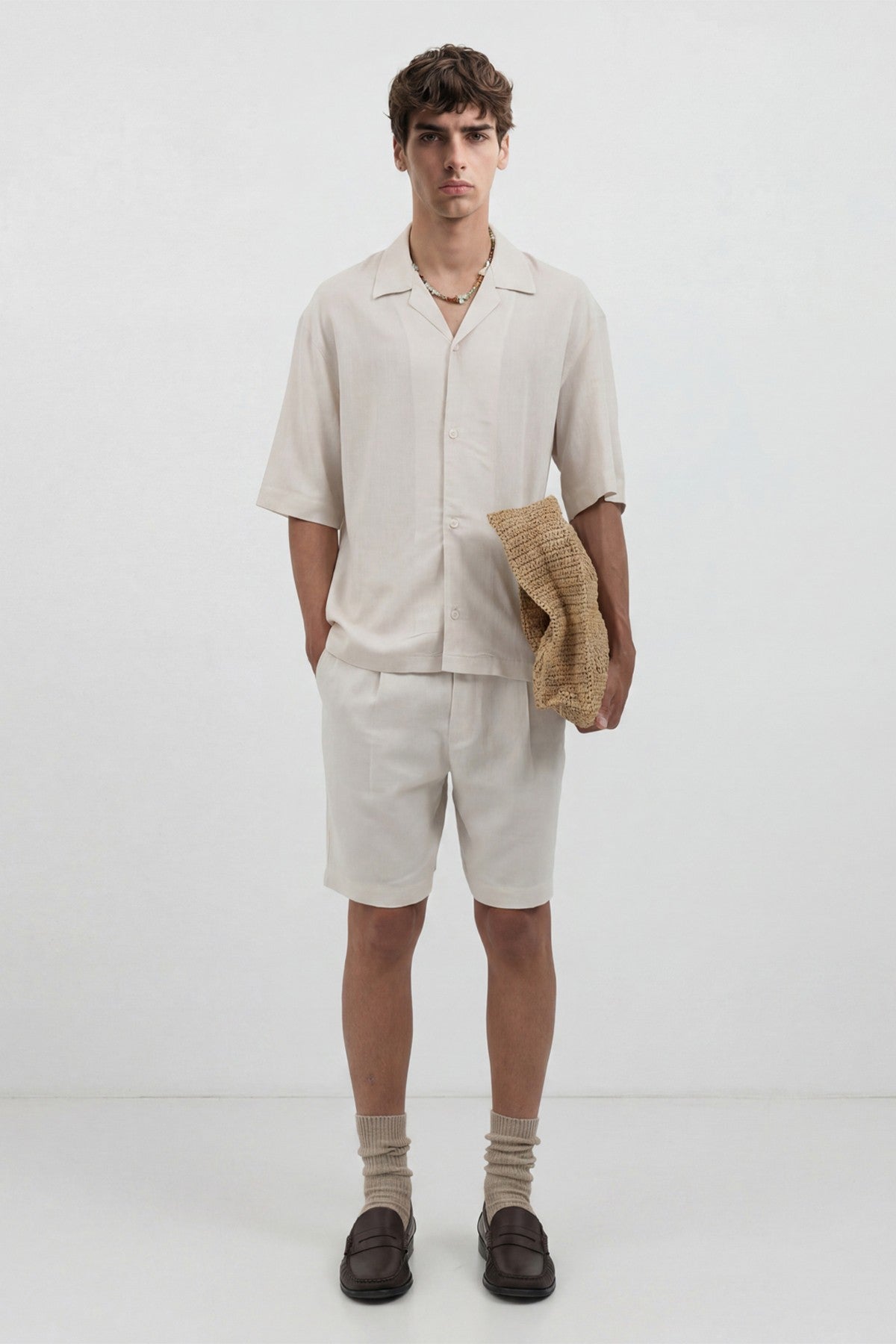Men's Linen-Blend Shirt