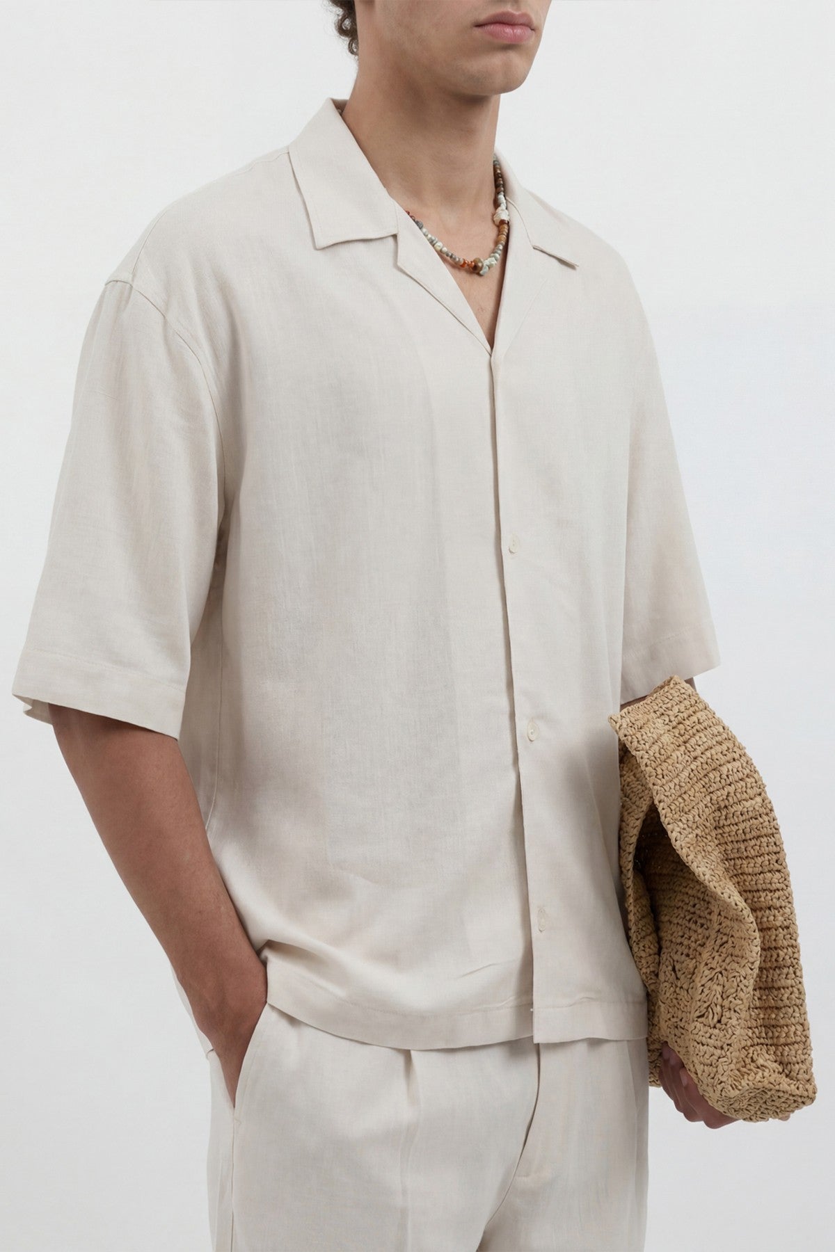 Men's Linen-Blend Shirt
